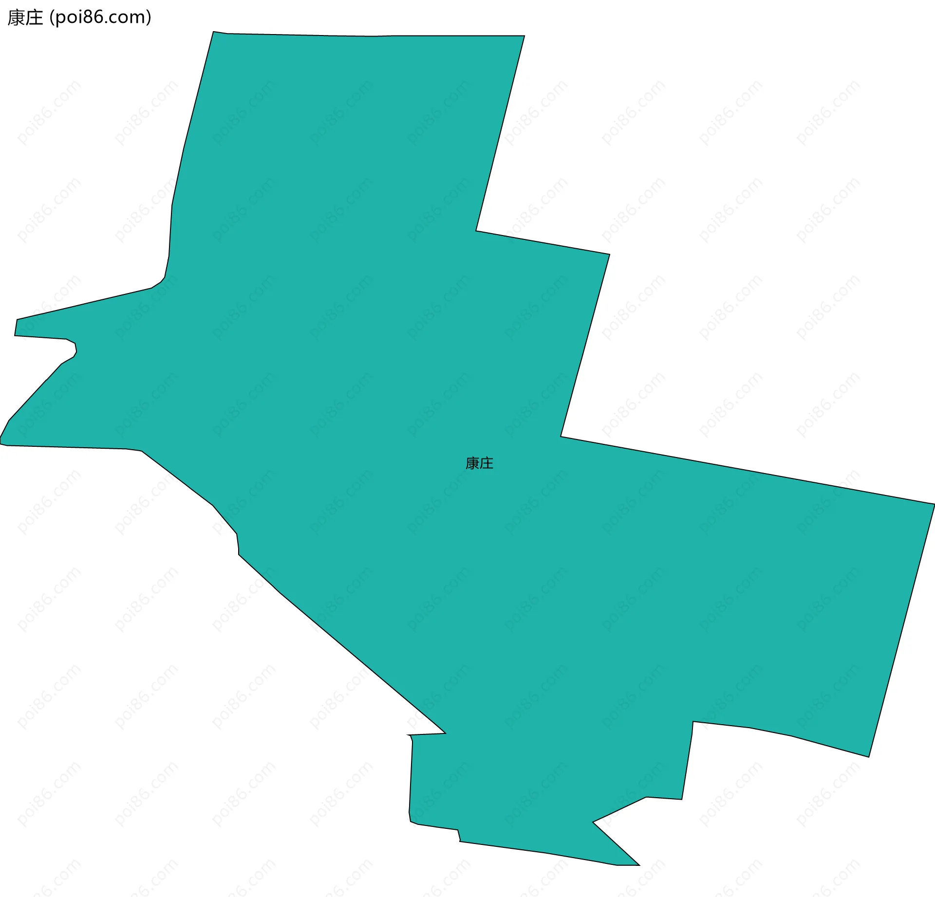 康庄边界地图