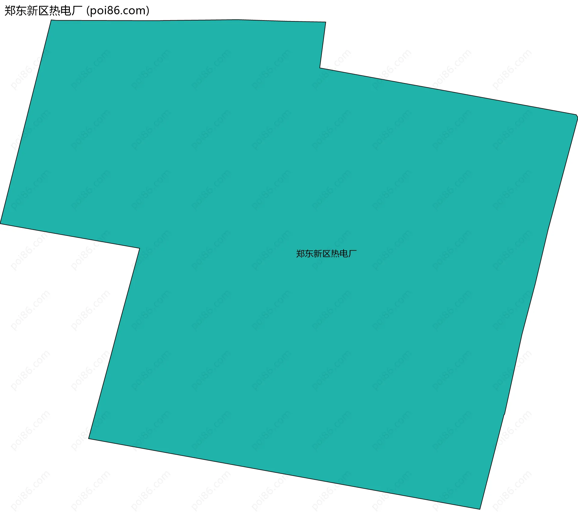 郑东新区热电厂边界地图
