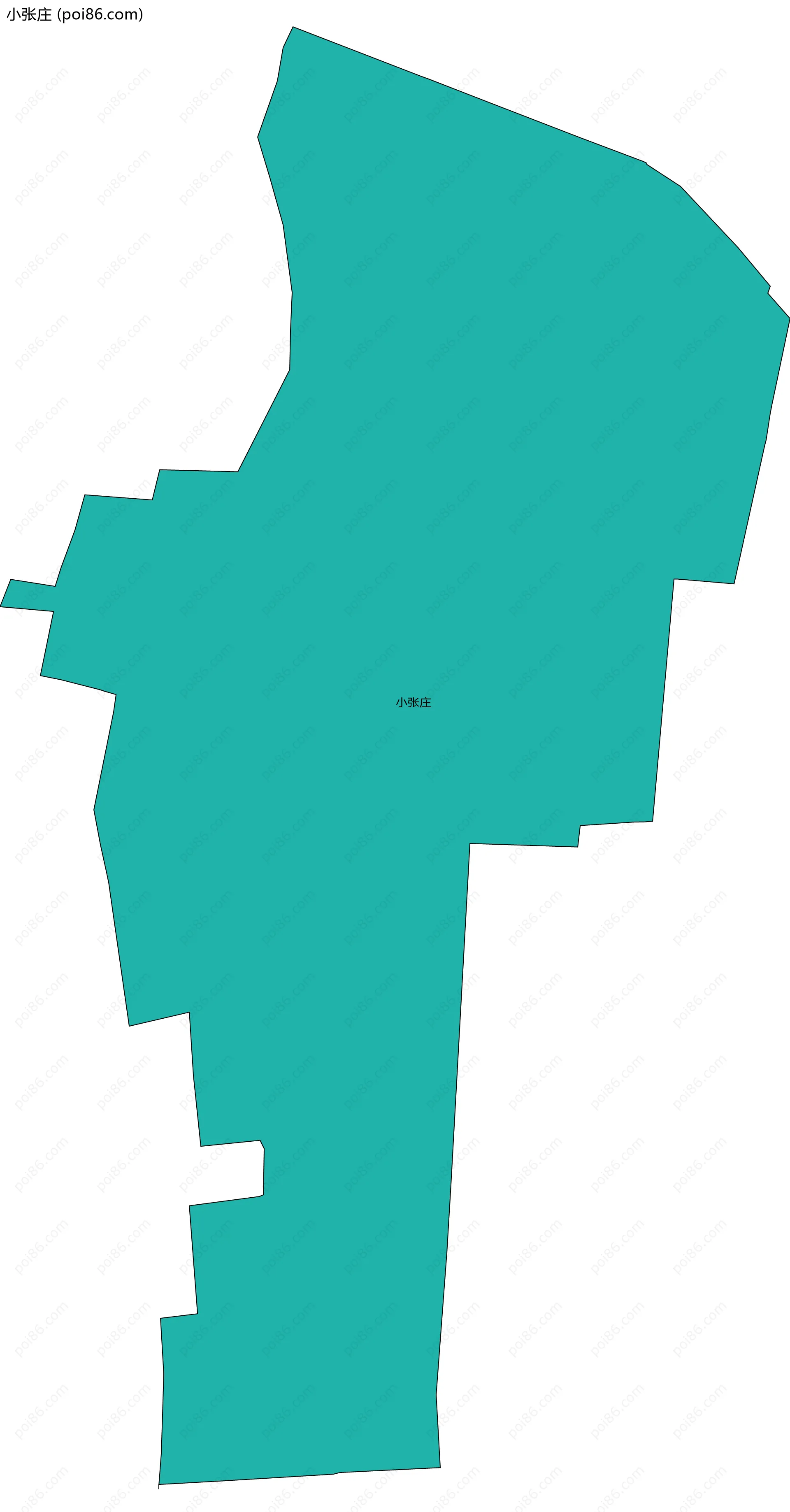 小张庄边界地图