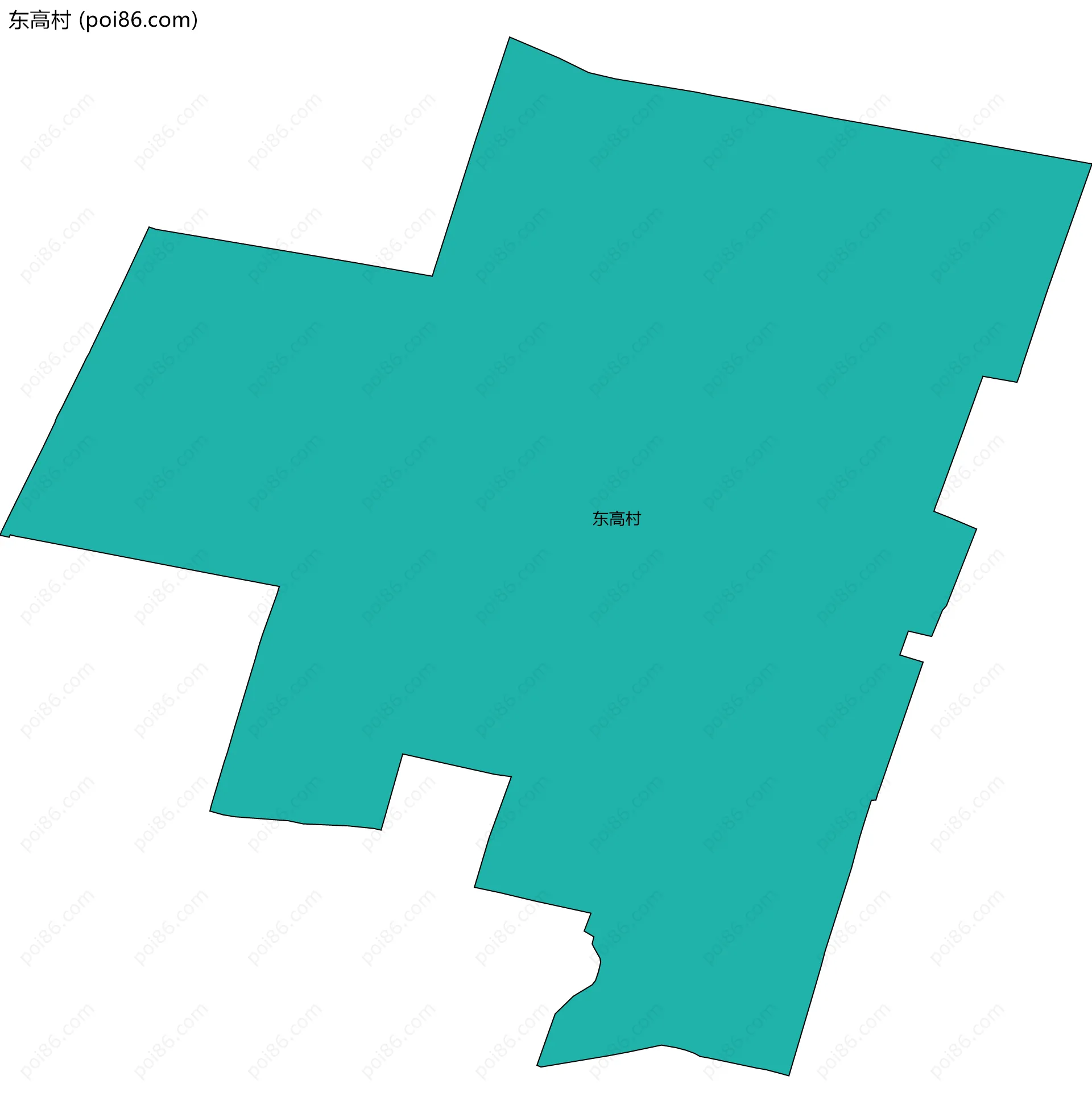 东高村边界地图