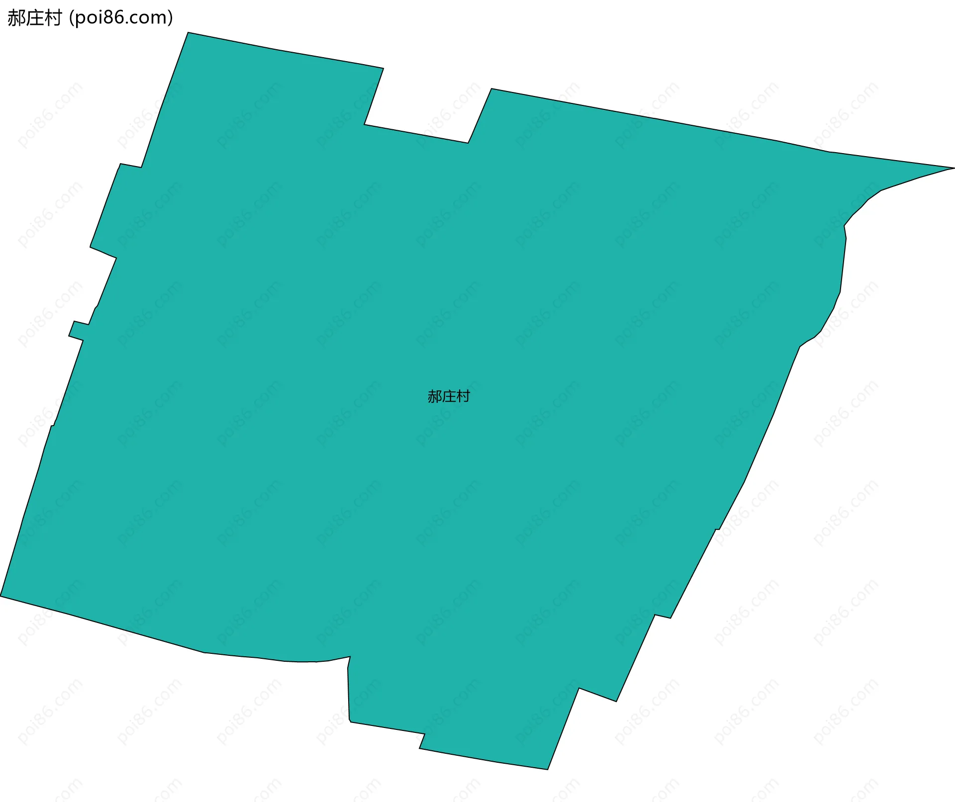 郝庄村边界地图