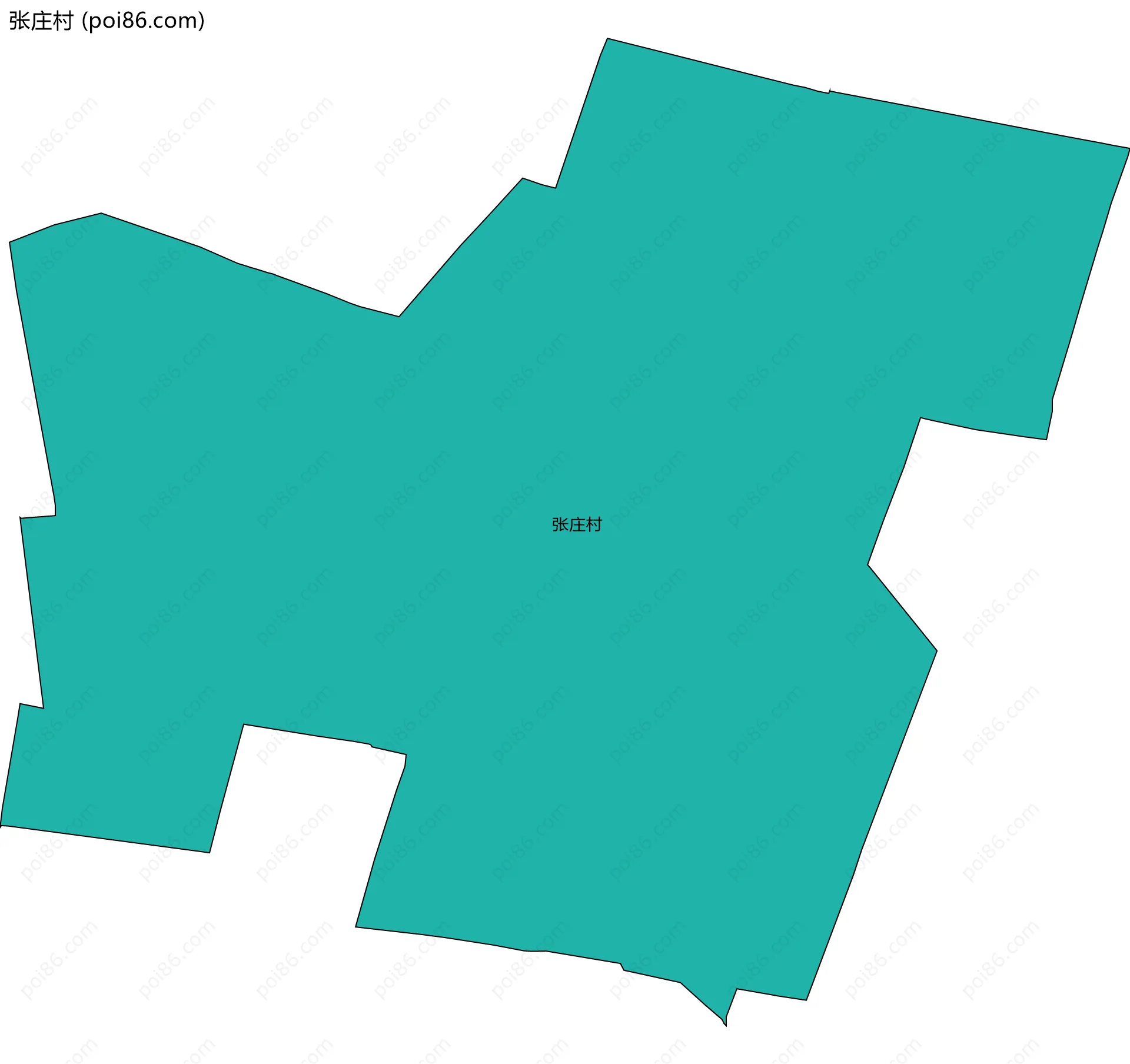 张庄村边界地图