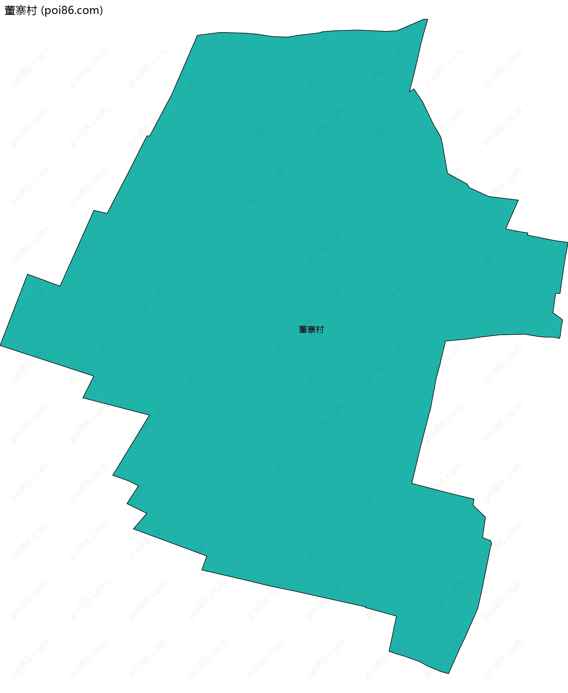 董寨村边界地图