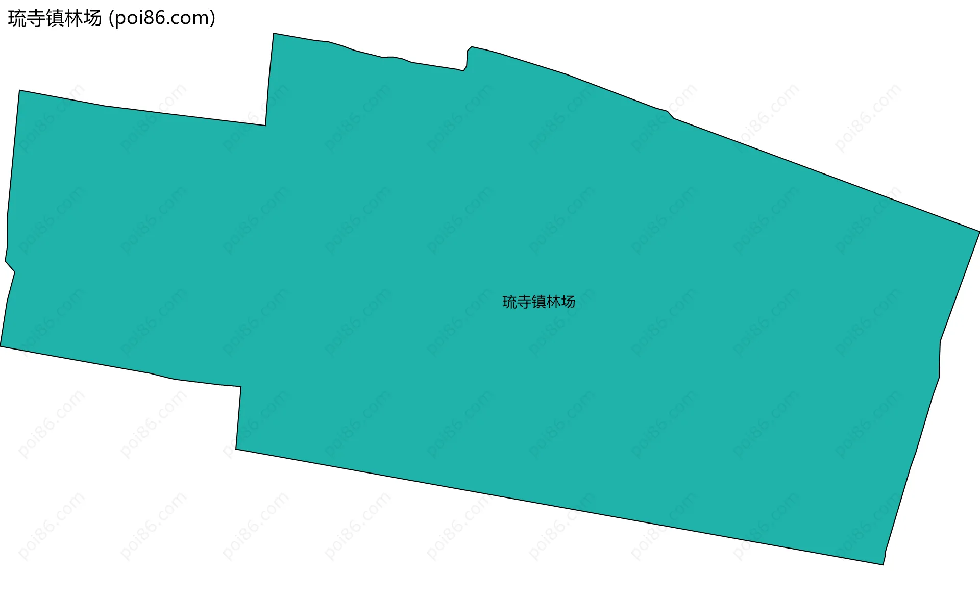 琉寺镇林场边界地图