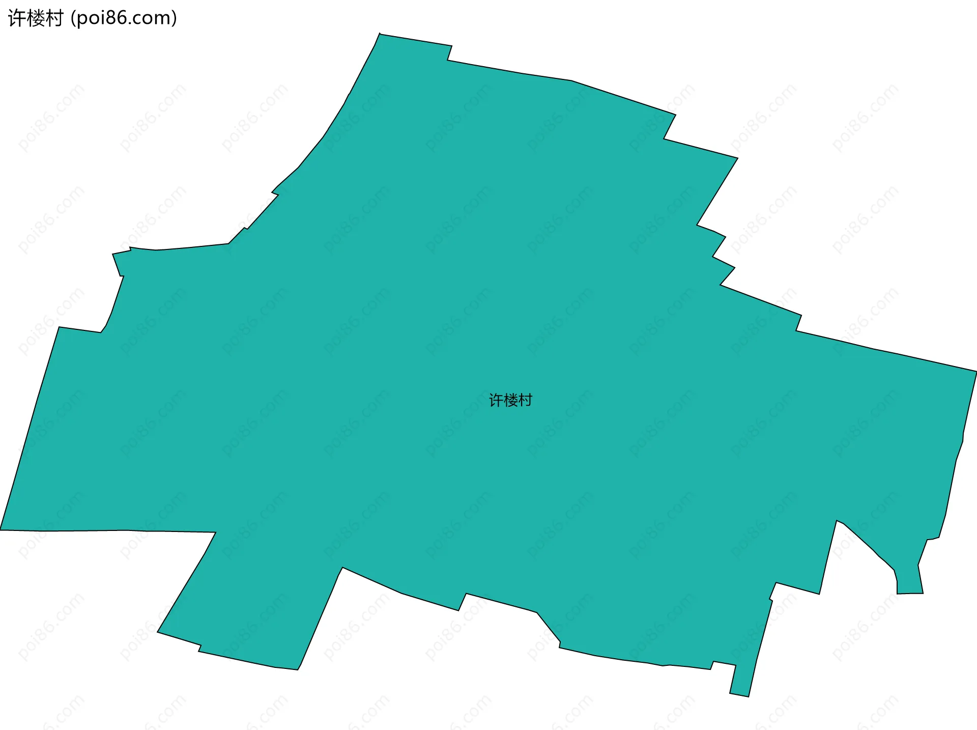 许楼村边界地图