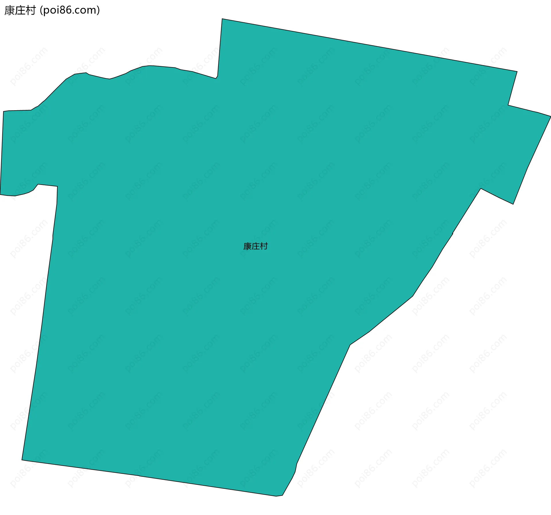 康庄村边界地图
