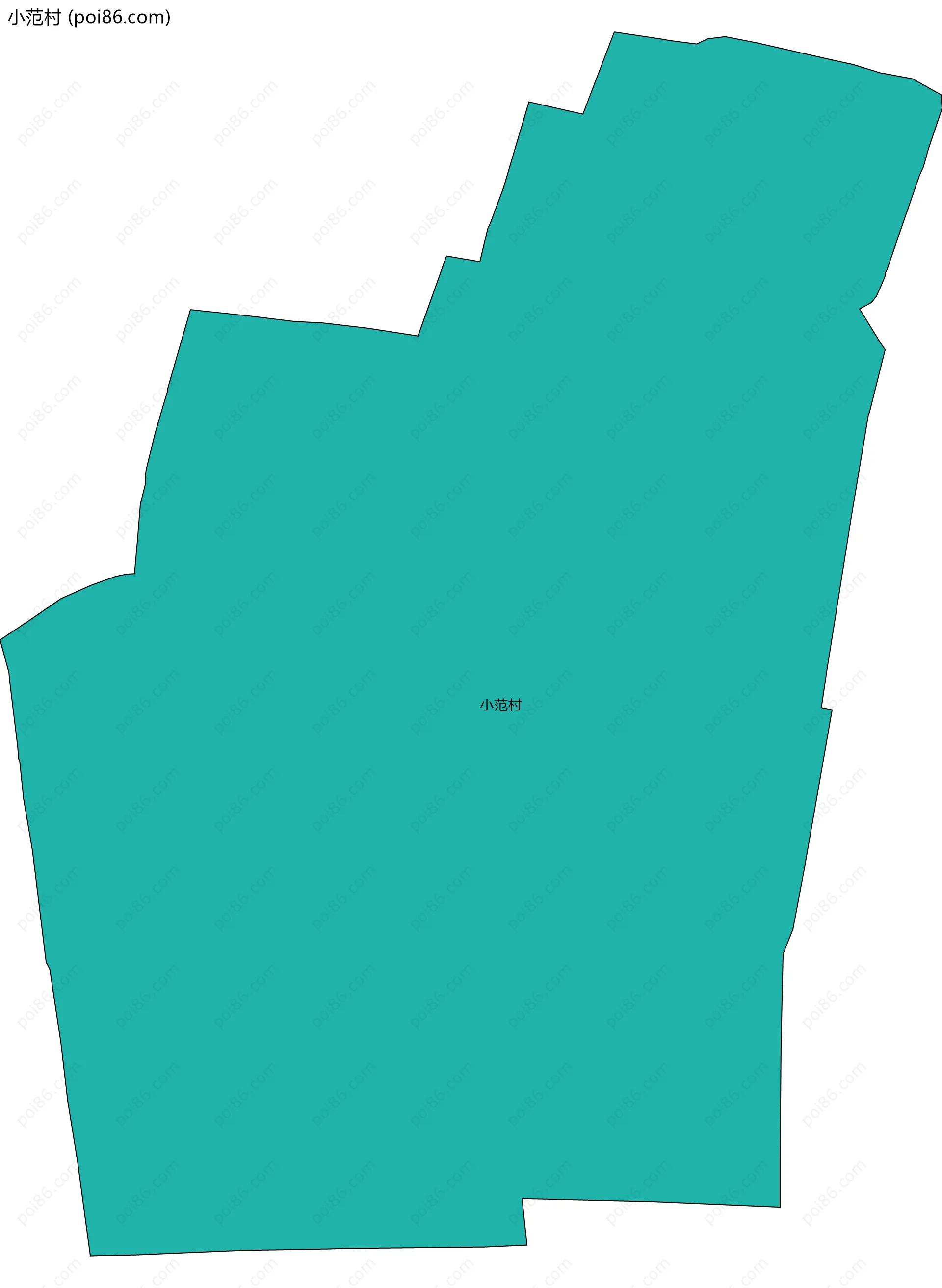 小范村边界地图