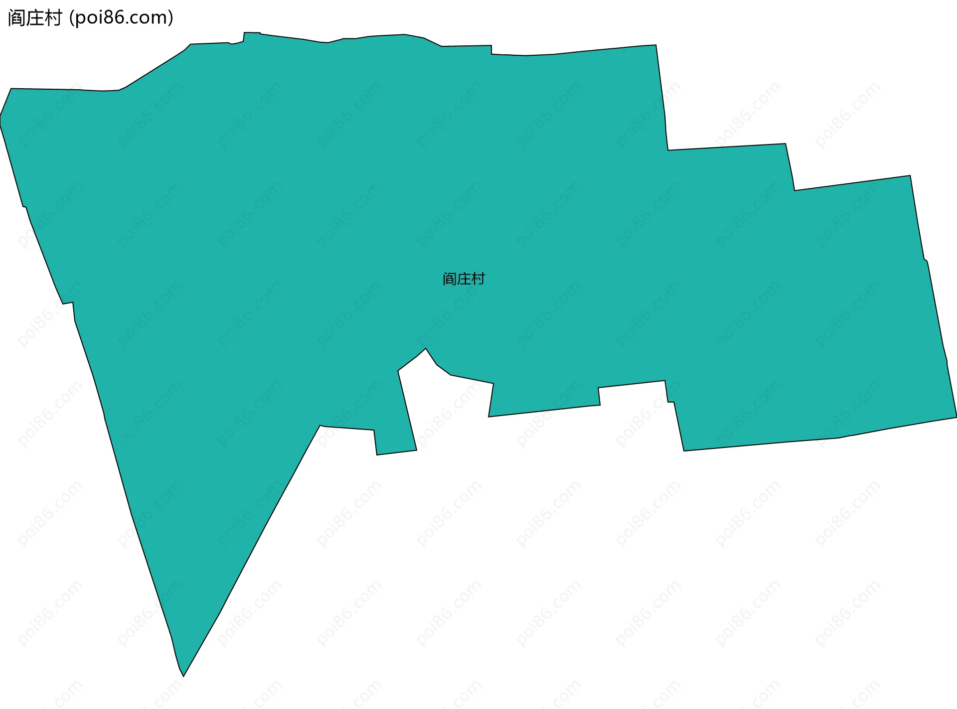 阎庄村边界地图