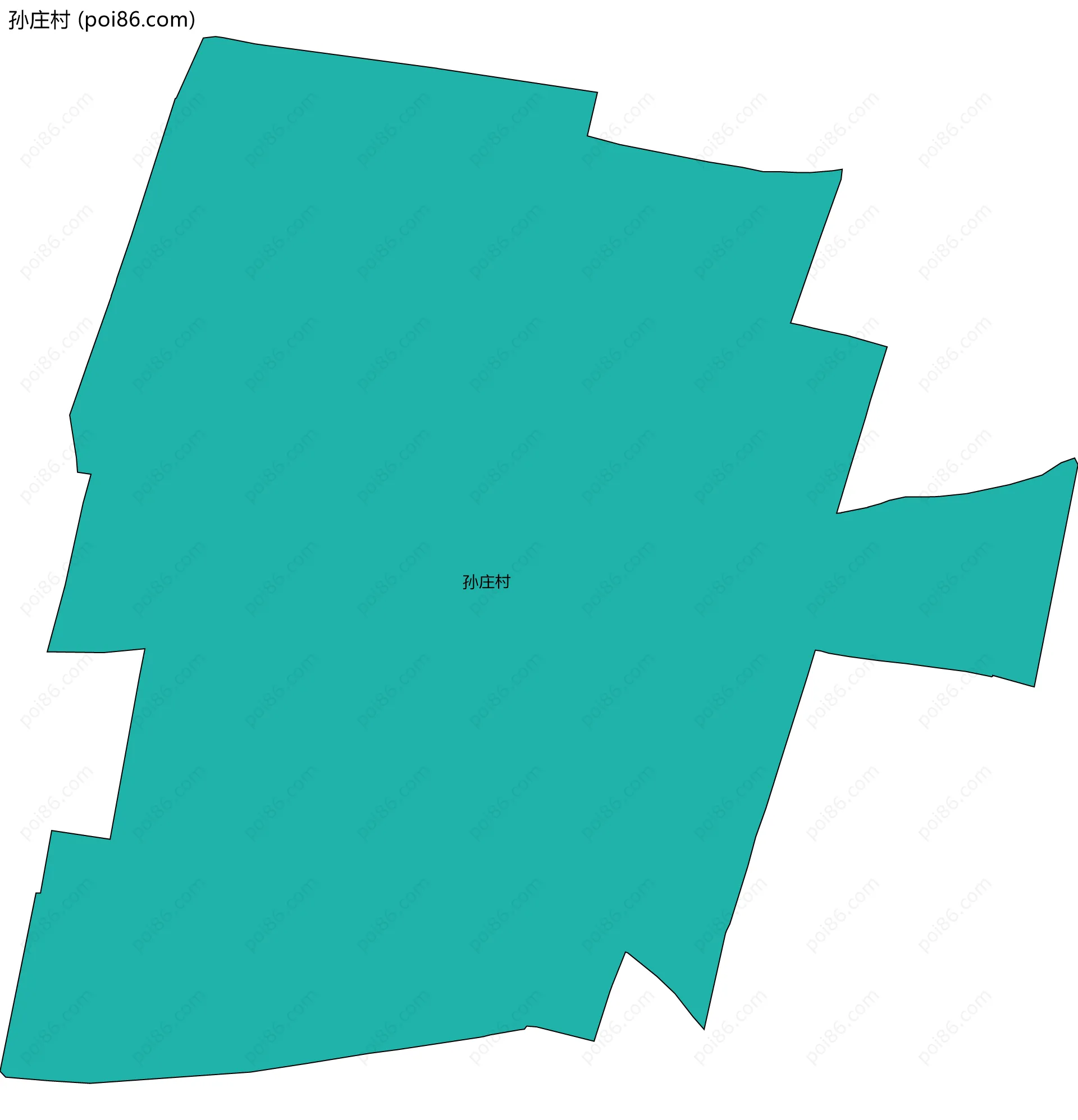 孙庄村边界地图
