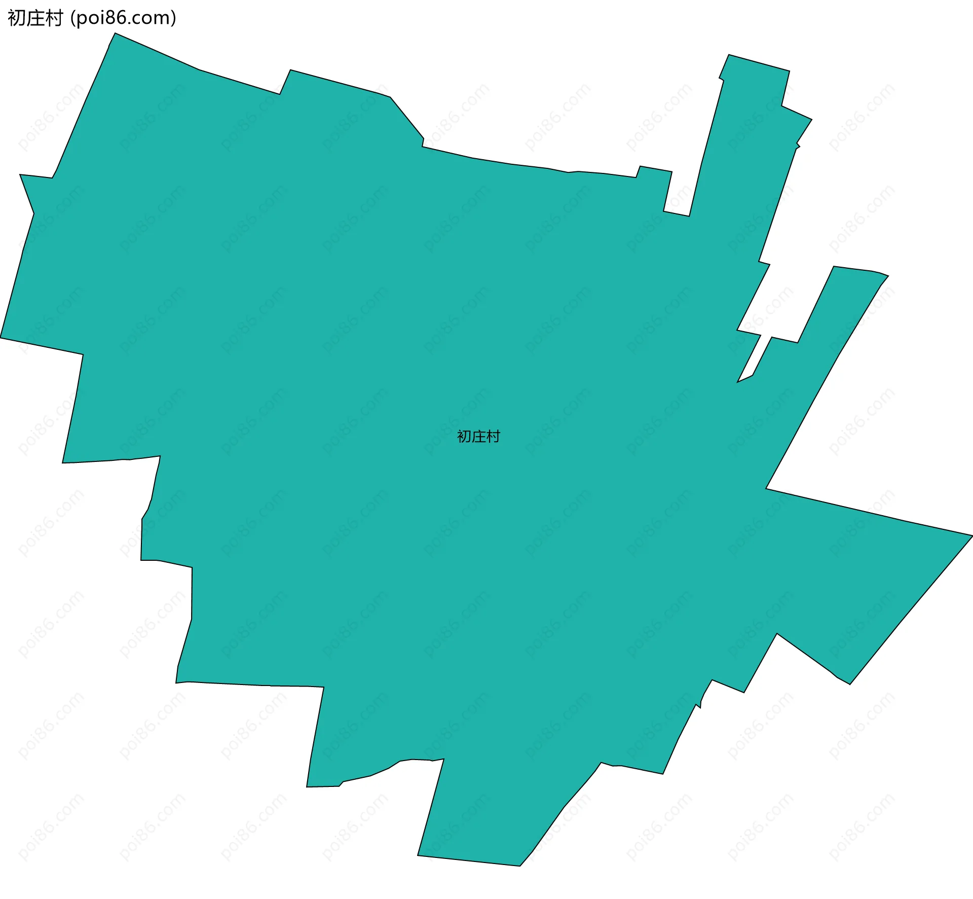 初庄村边界地图