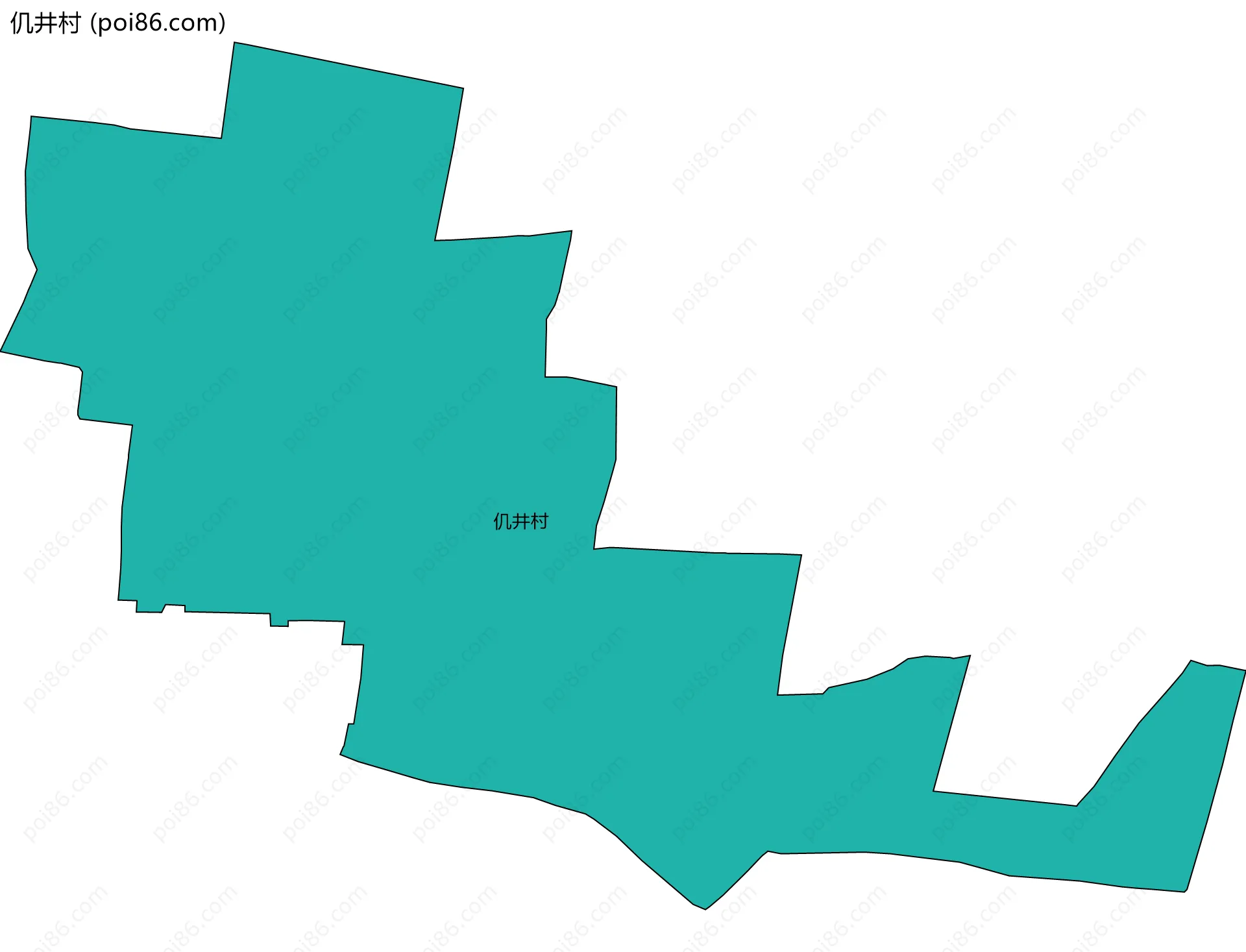 仉井村边界地图