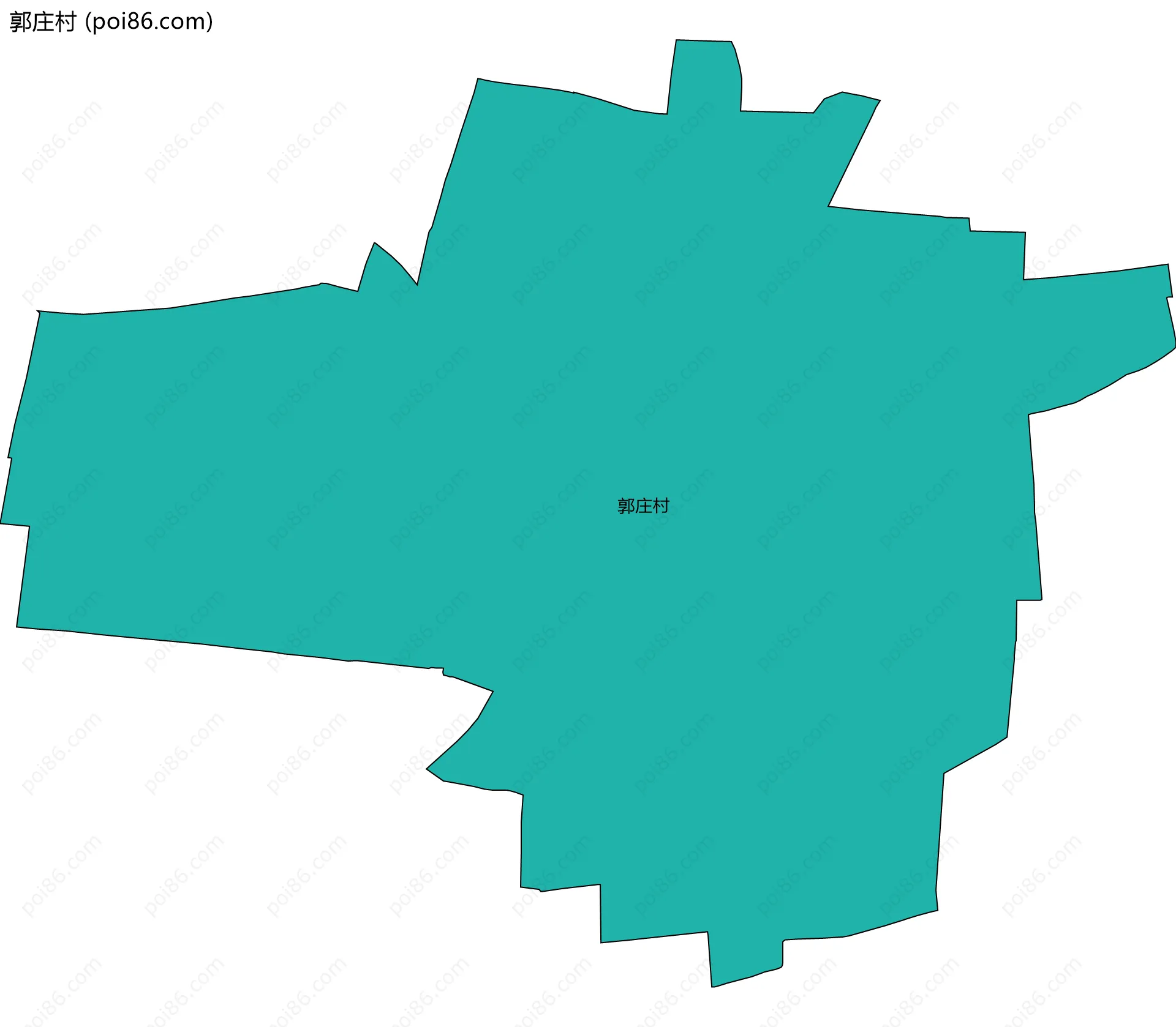 郭庄村边界地图