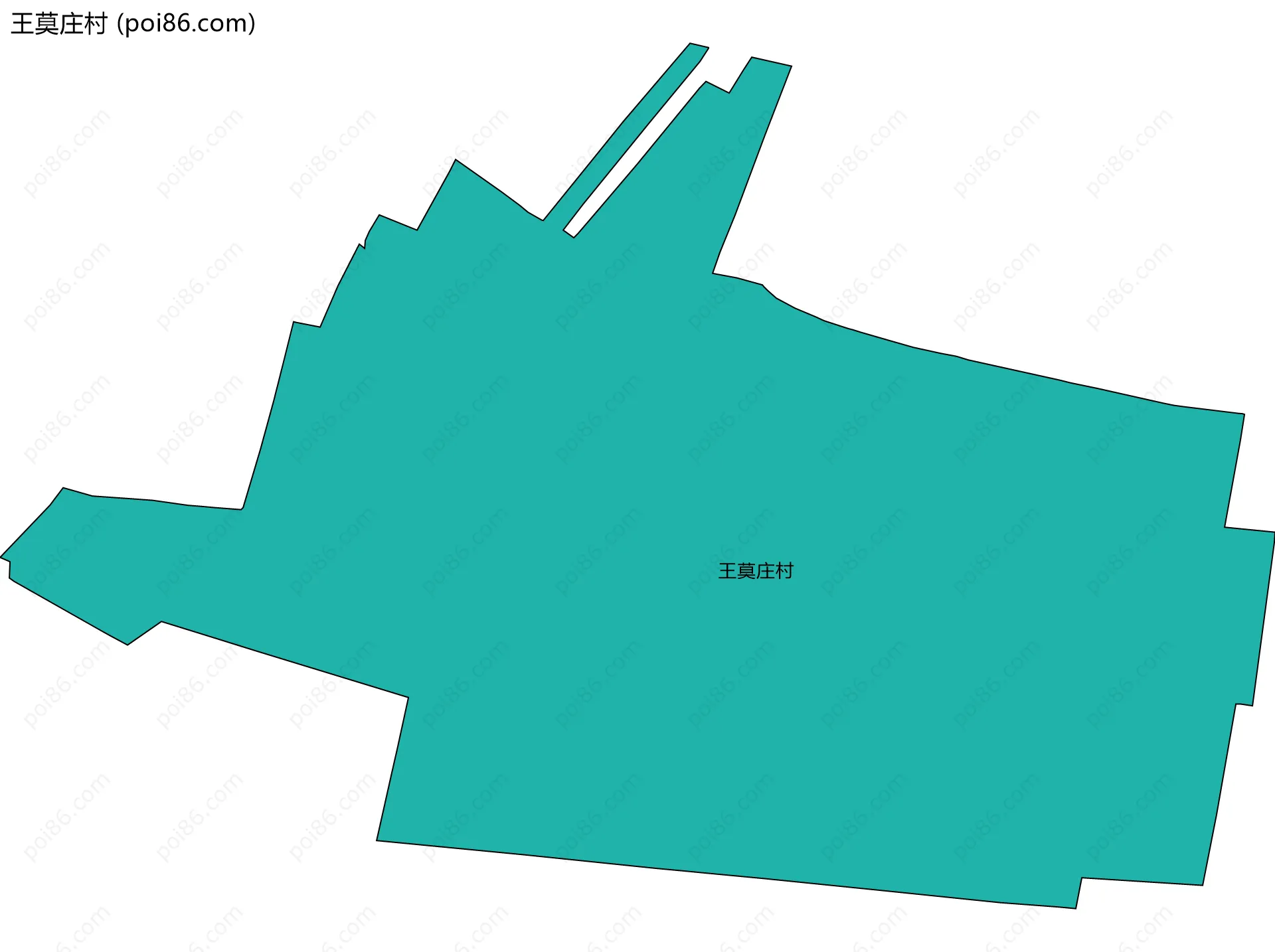 王莫庄村边界地图