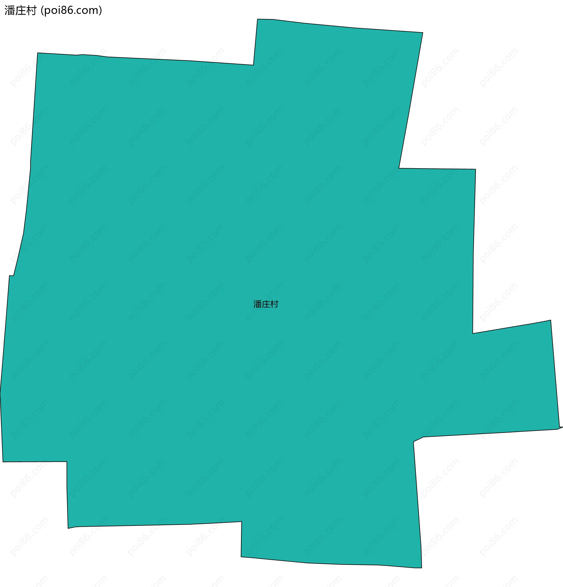 潘庄村边界地图