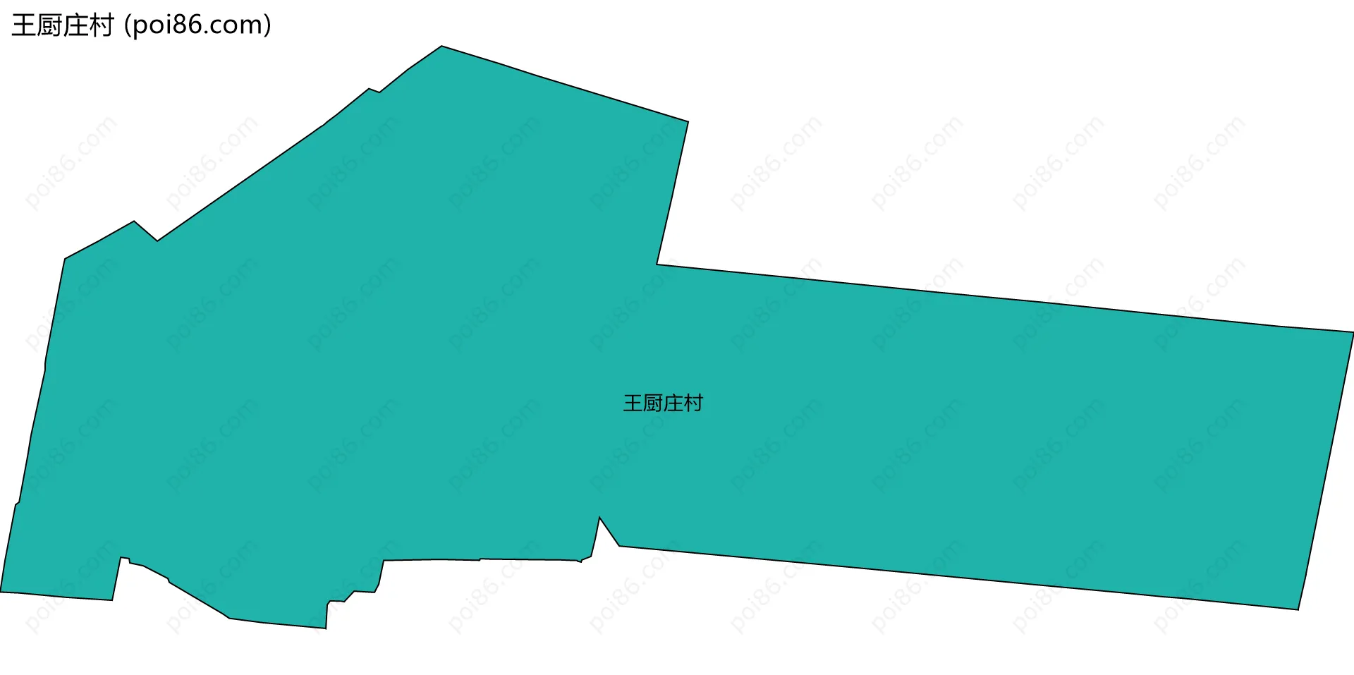 王厨庄村边界地图