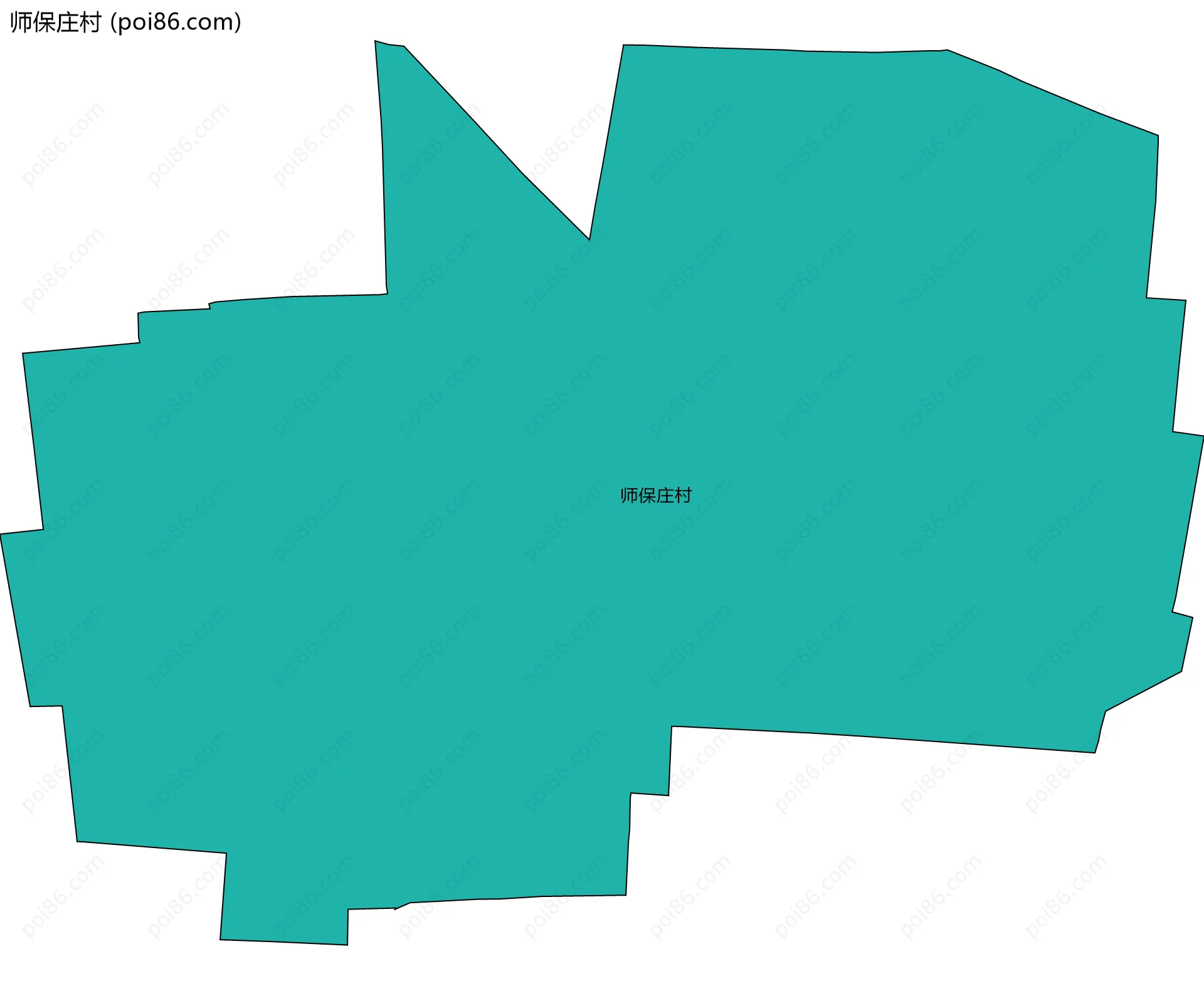 师保庄村边界地图