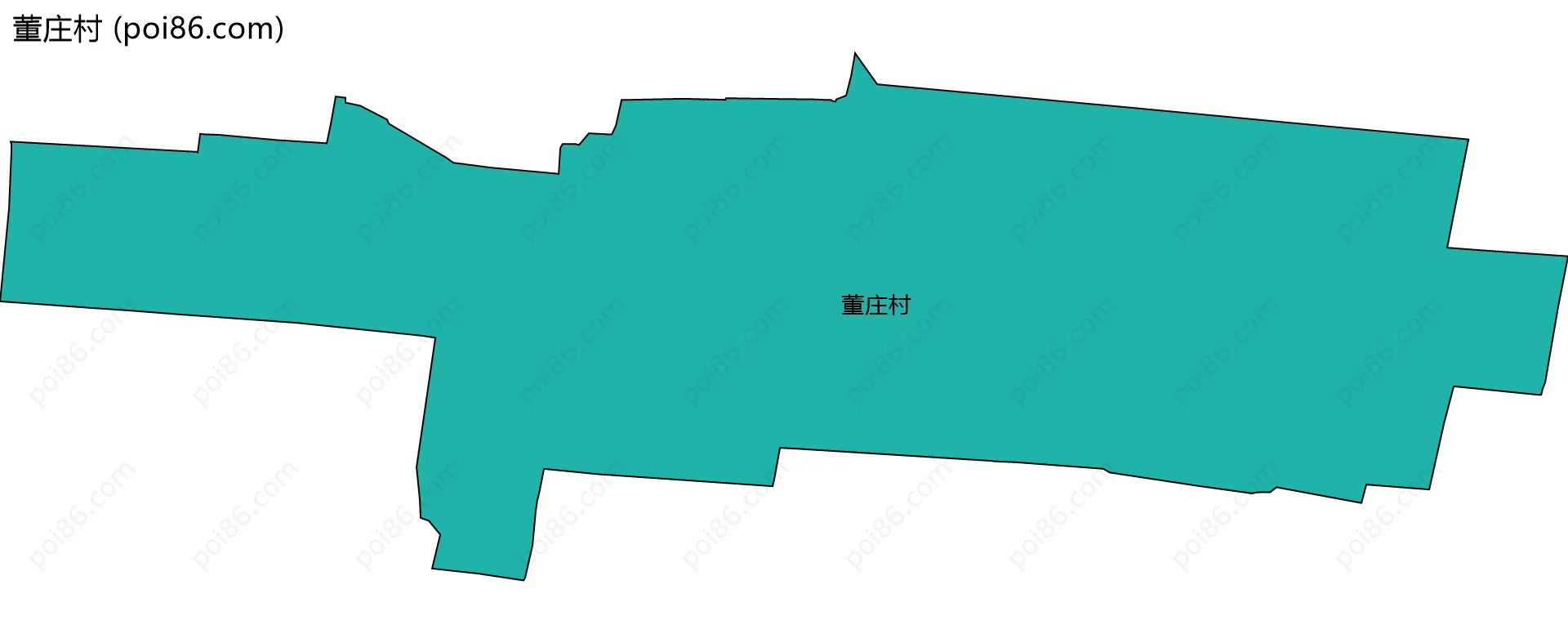 董庄村边界地图