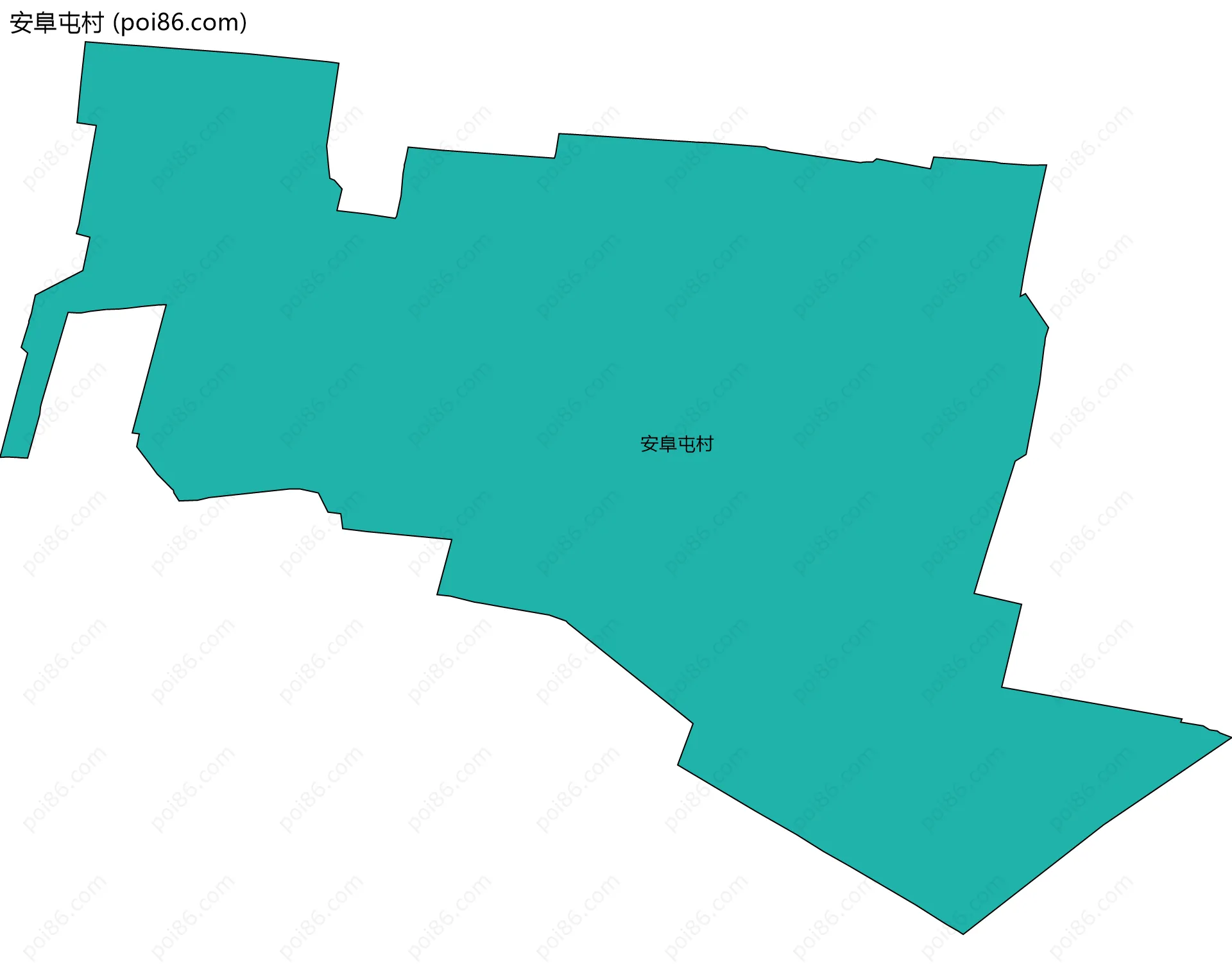 安阜屯村边界地图