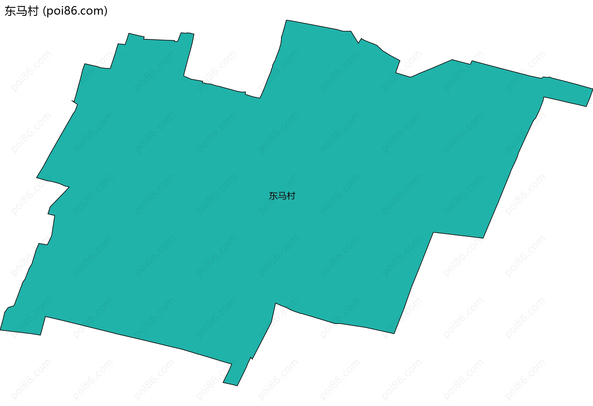 东马村边界地图