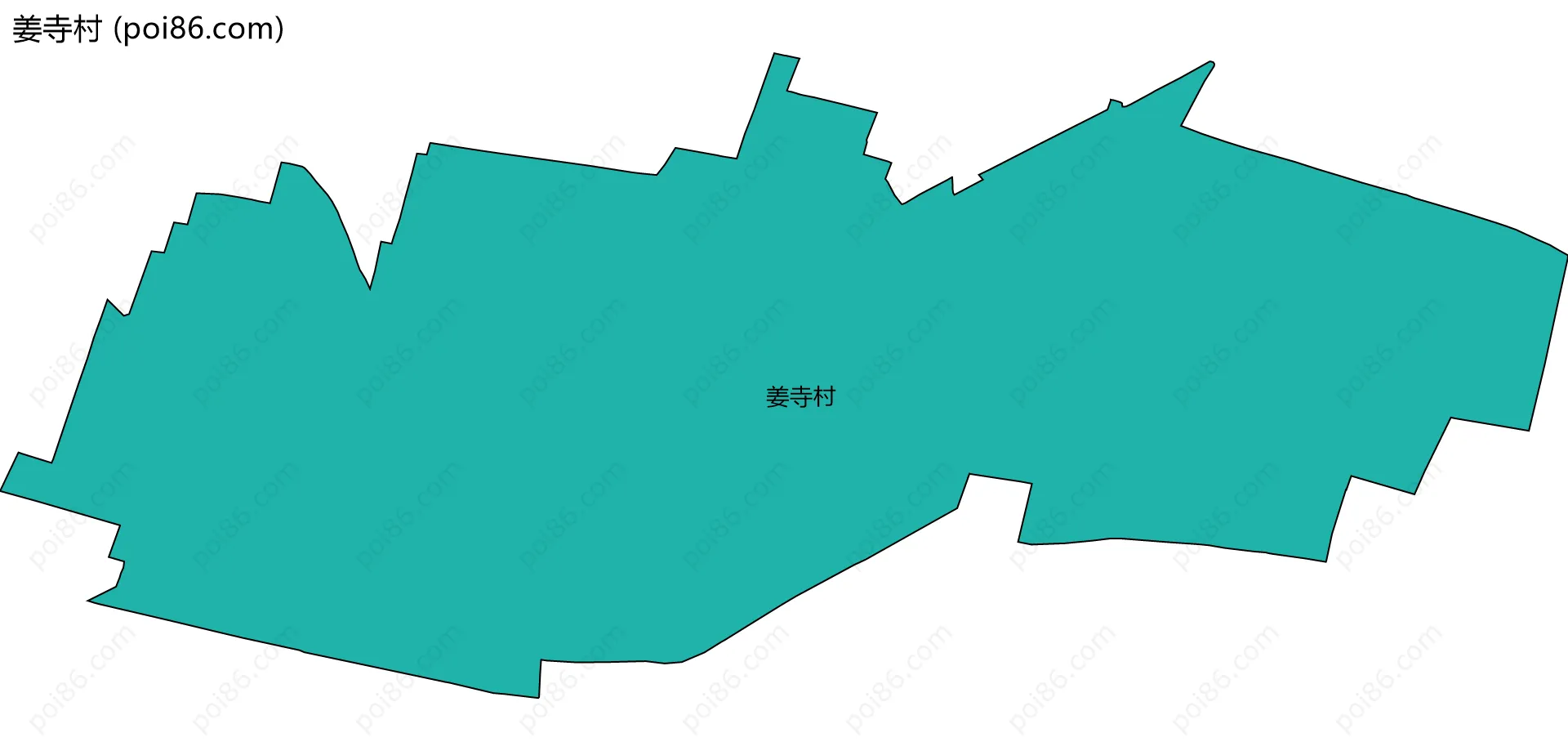 姜寺村边界地图