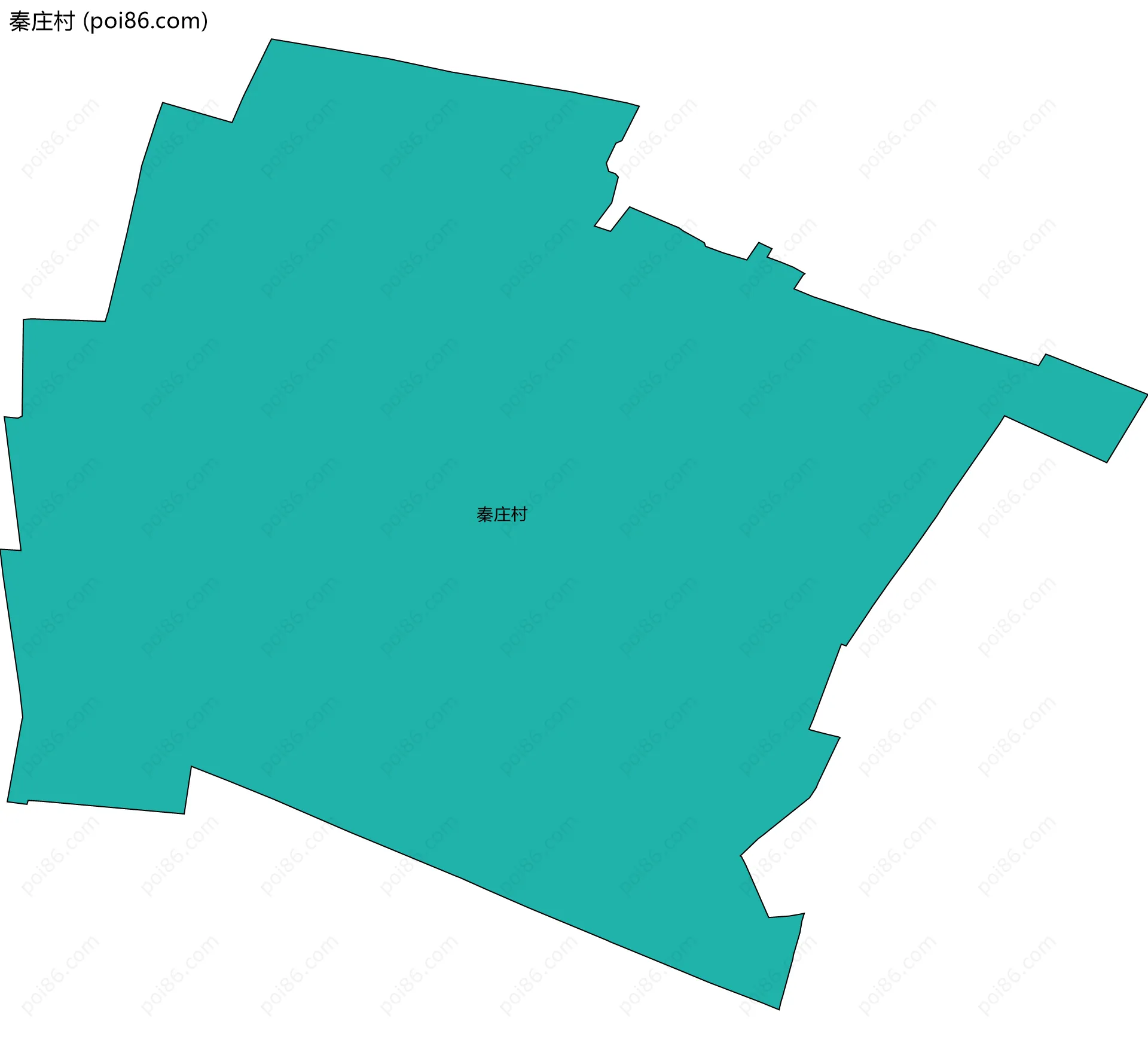 秦庄村边界地图