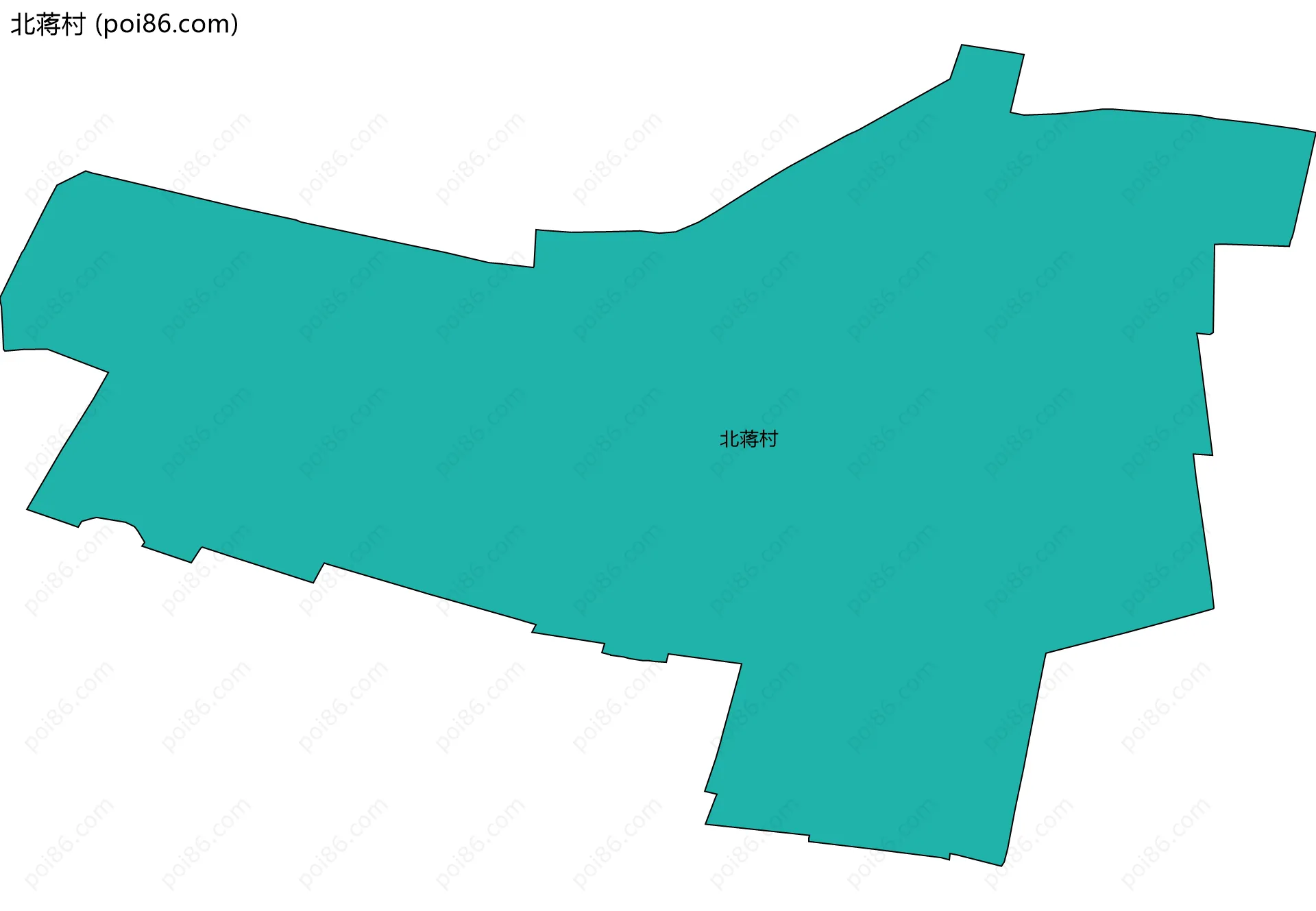 北蒋村边界地图