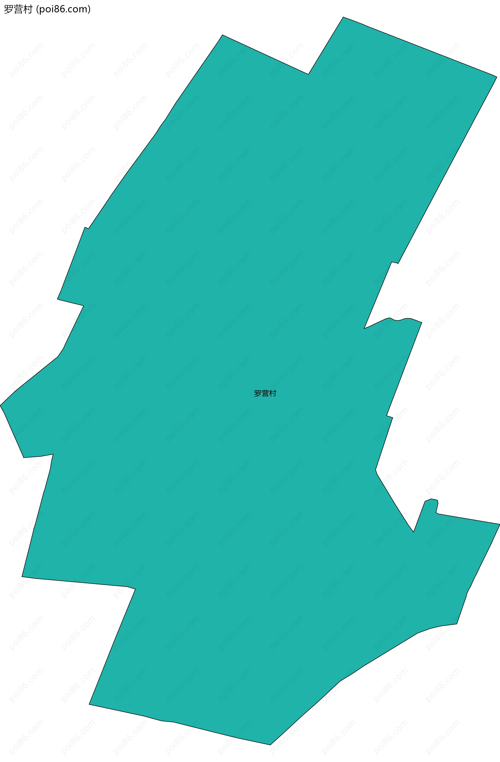 罗营村边界地图