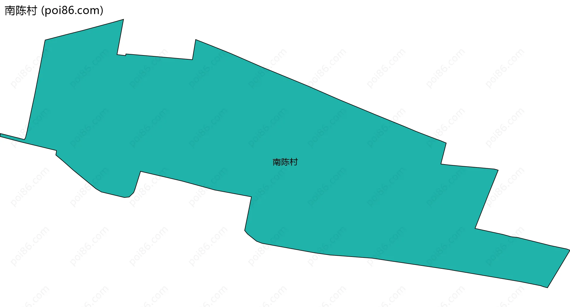 南陈村边界地图