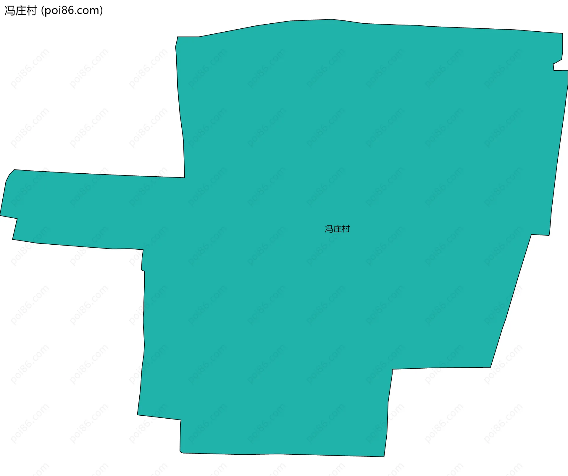 冯庄村边界地图