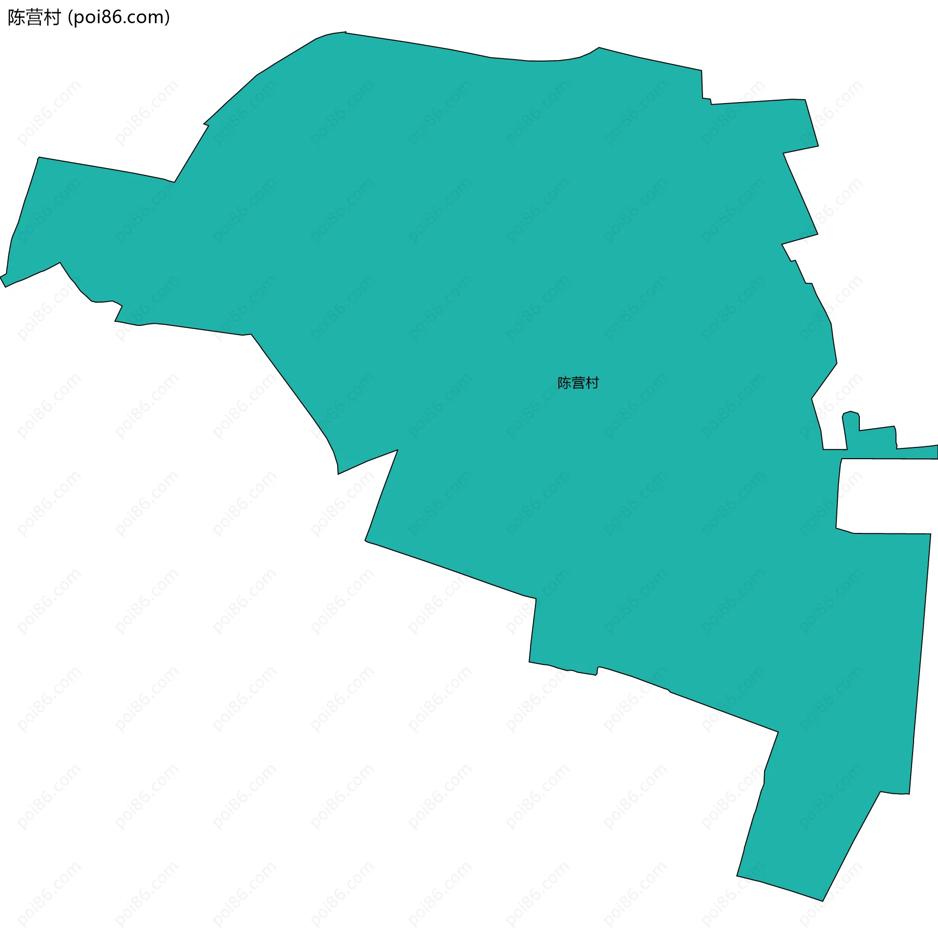 陈营村边界地图