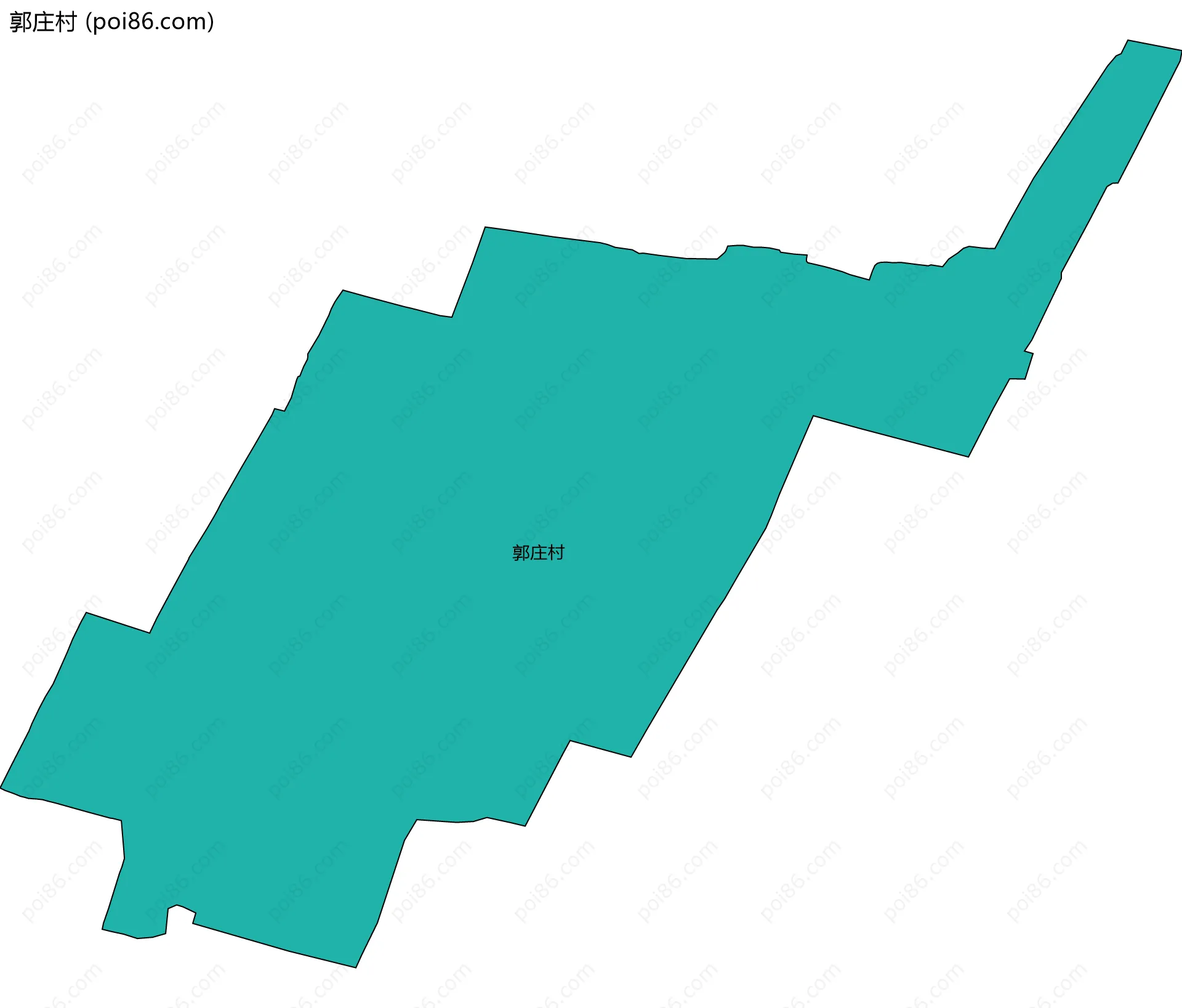 郭庄村边界地图