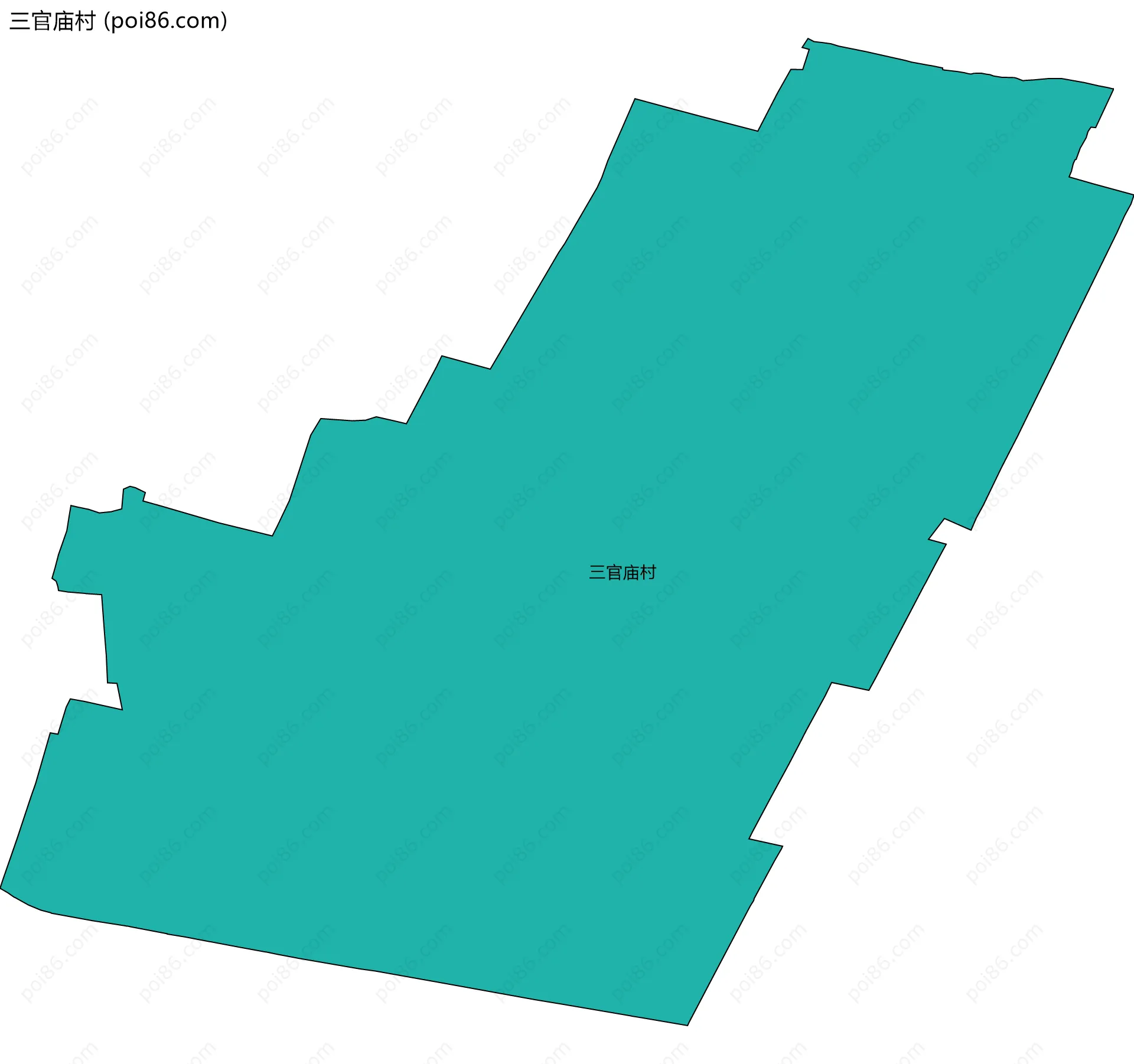 三官庙村边界地图