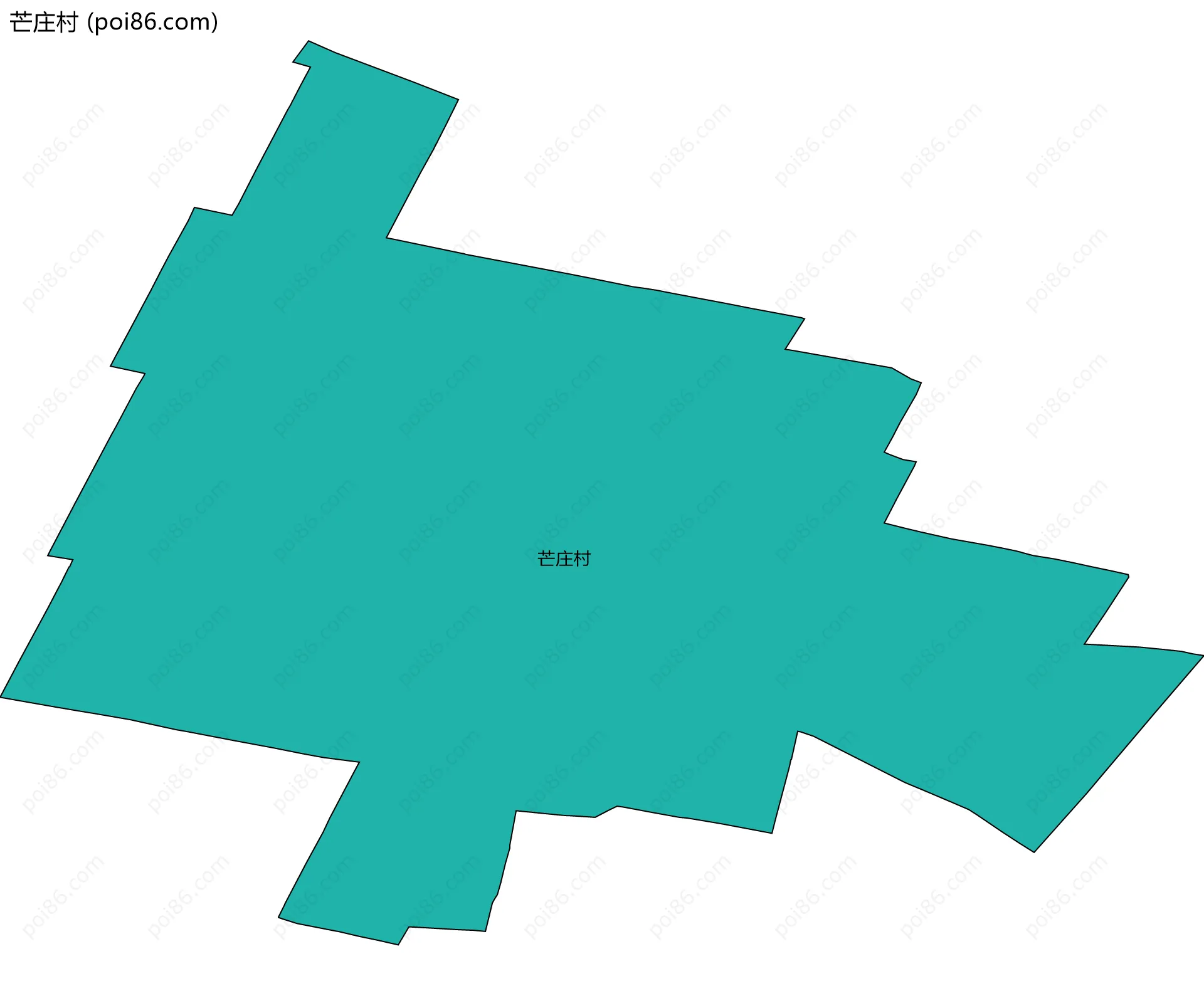 芒庄村边界地图