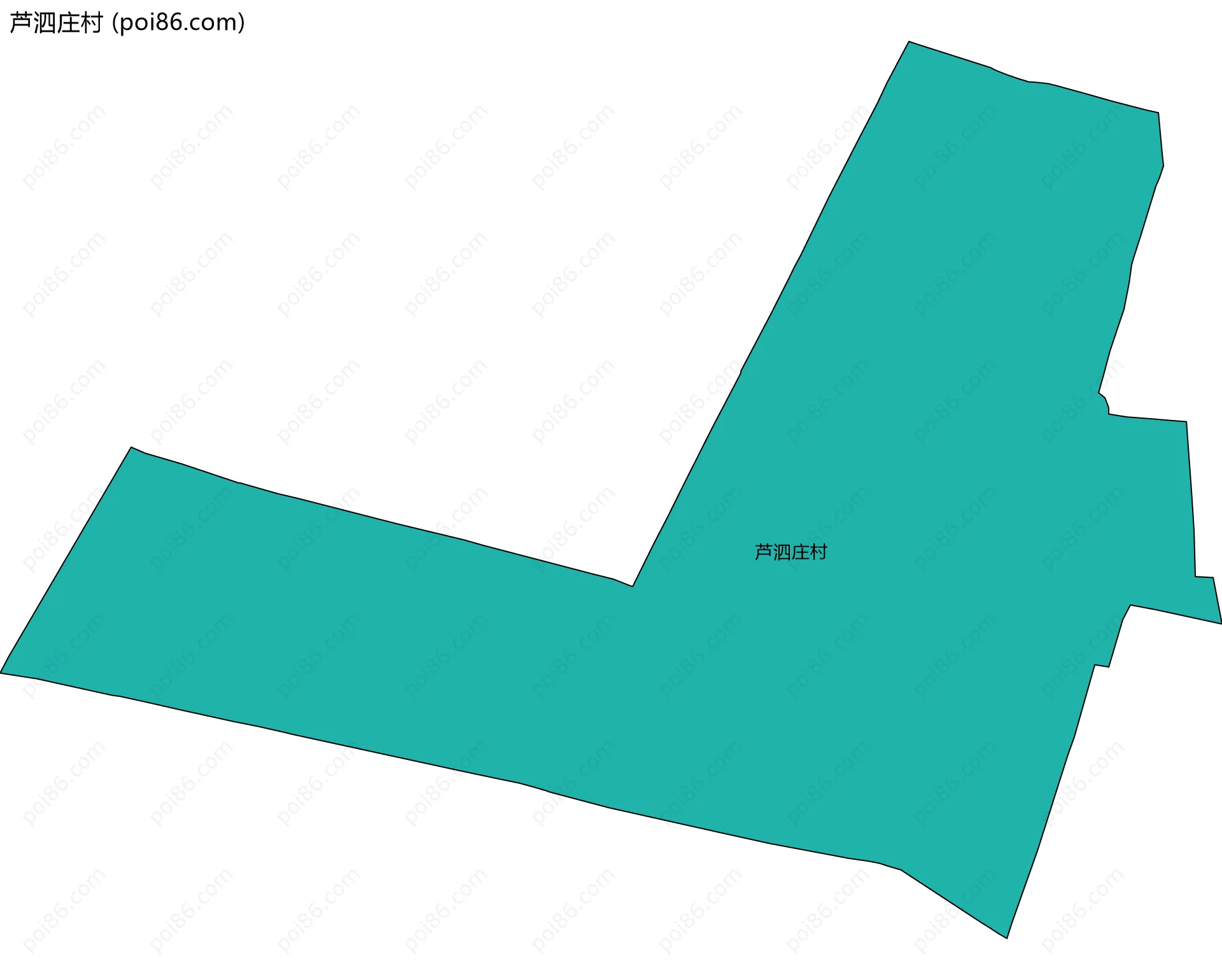 芦泗庄村边界地图