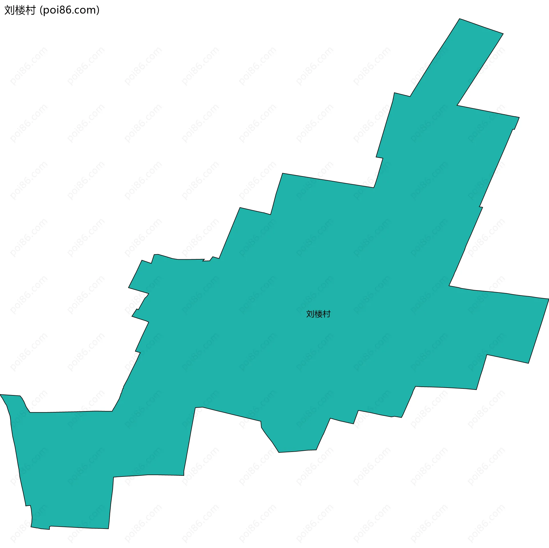 刘楼村边界地图