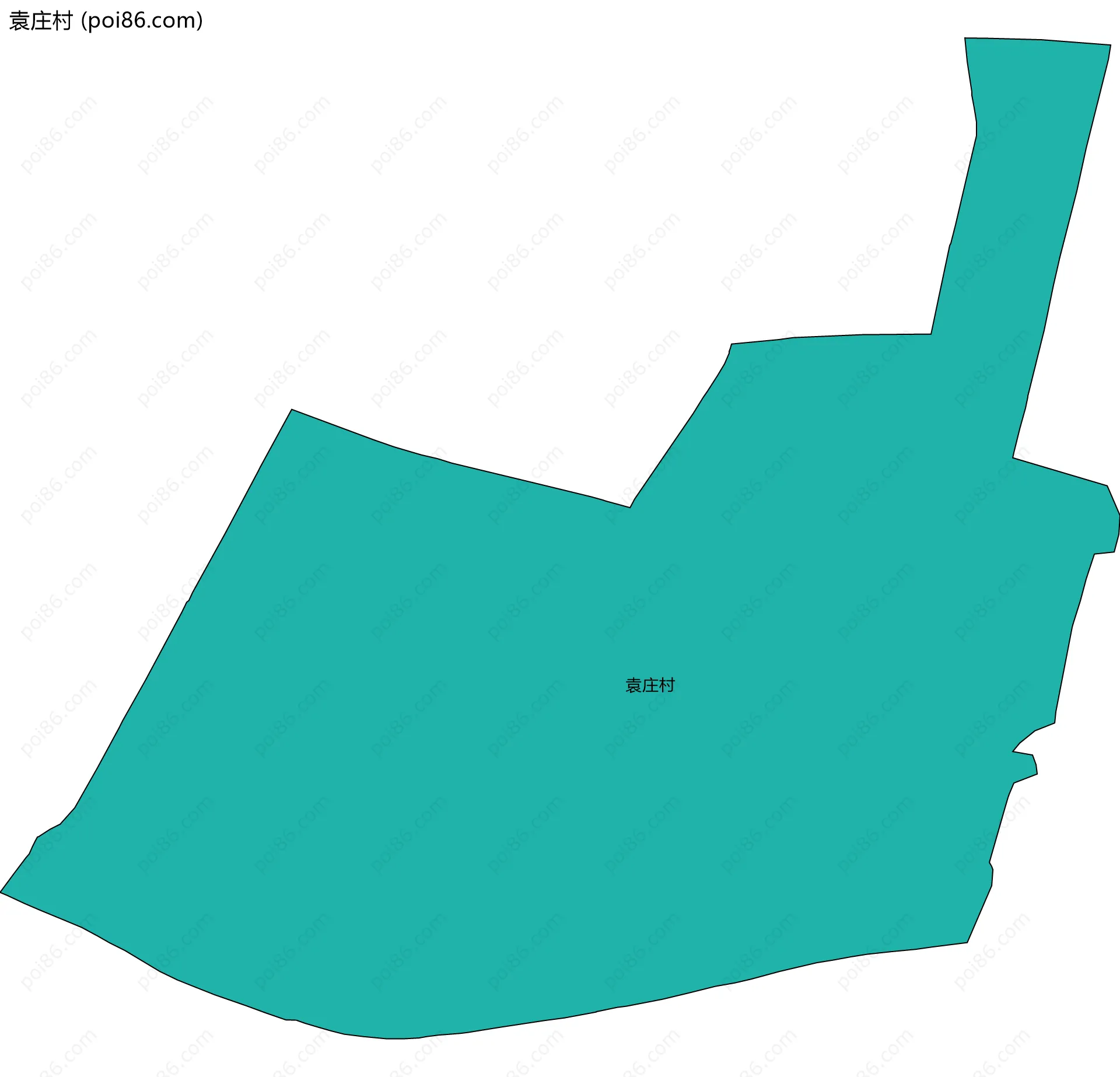 袁庄村边界地图