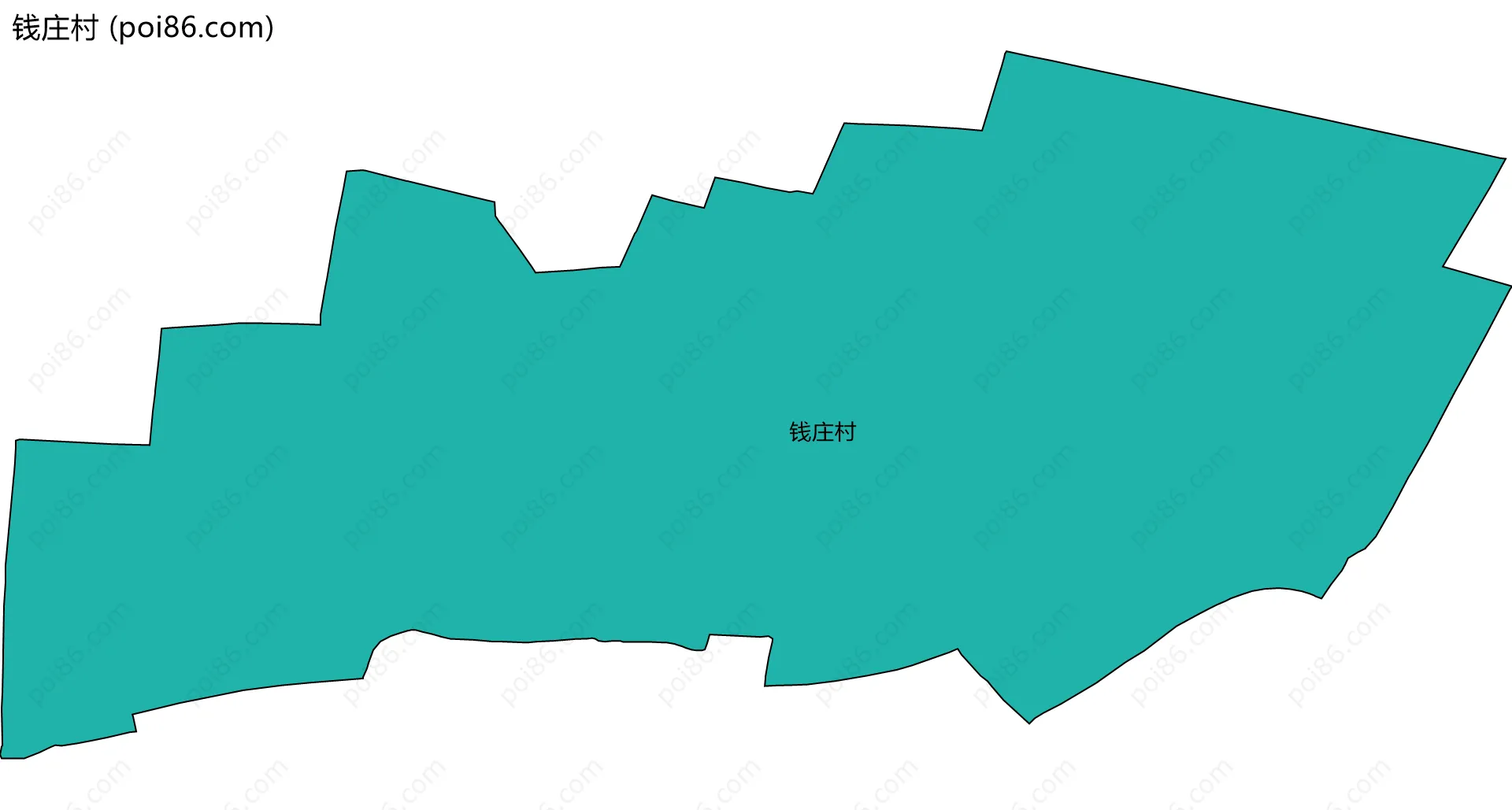 钱庄村边界地图