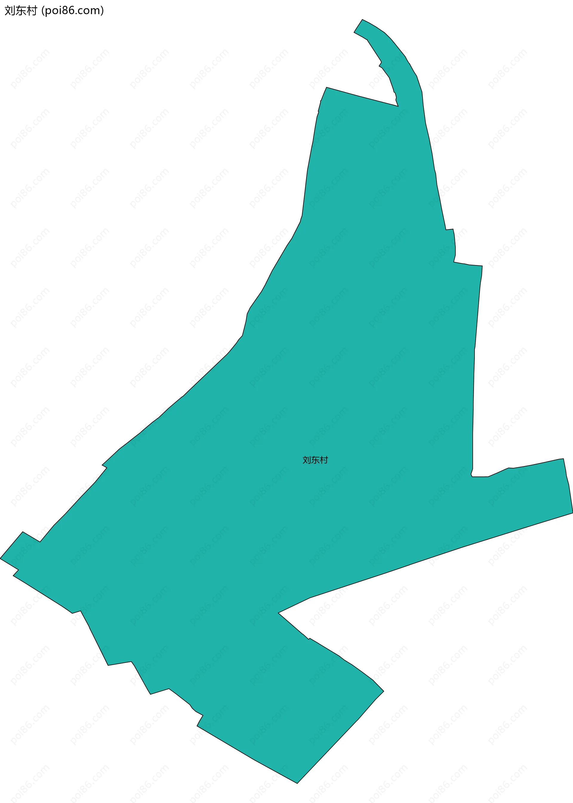 刘东村边界地图