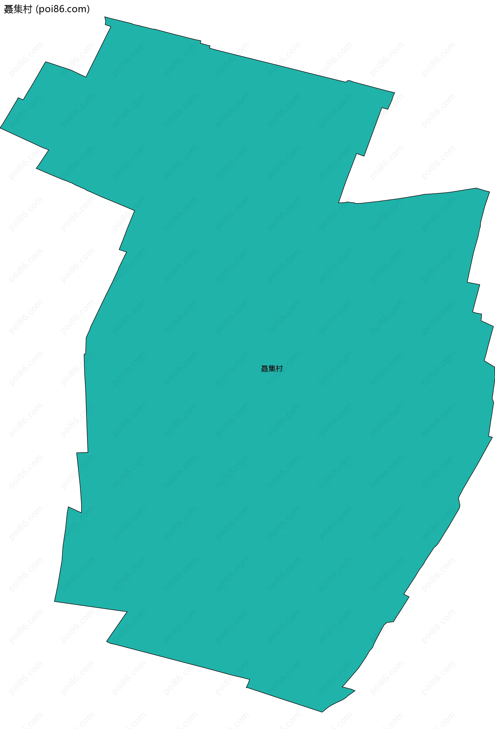 聂集村边界地图