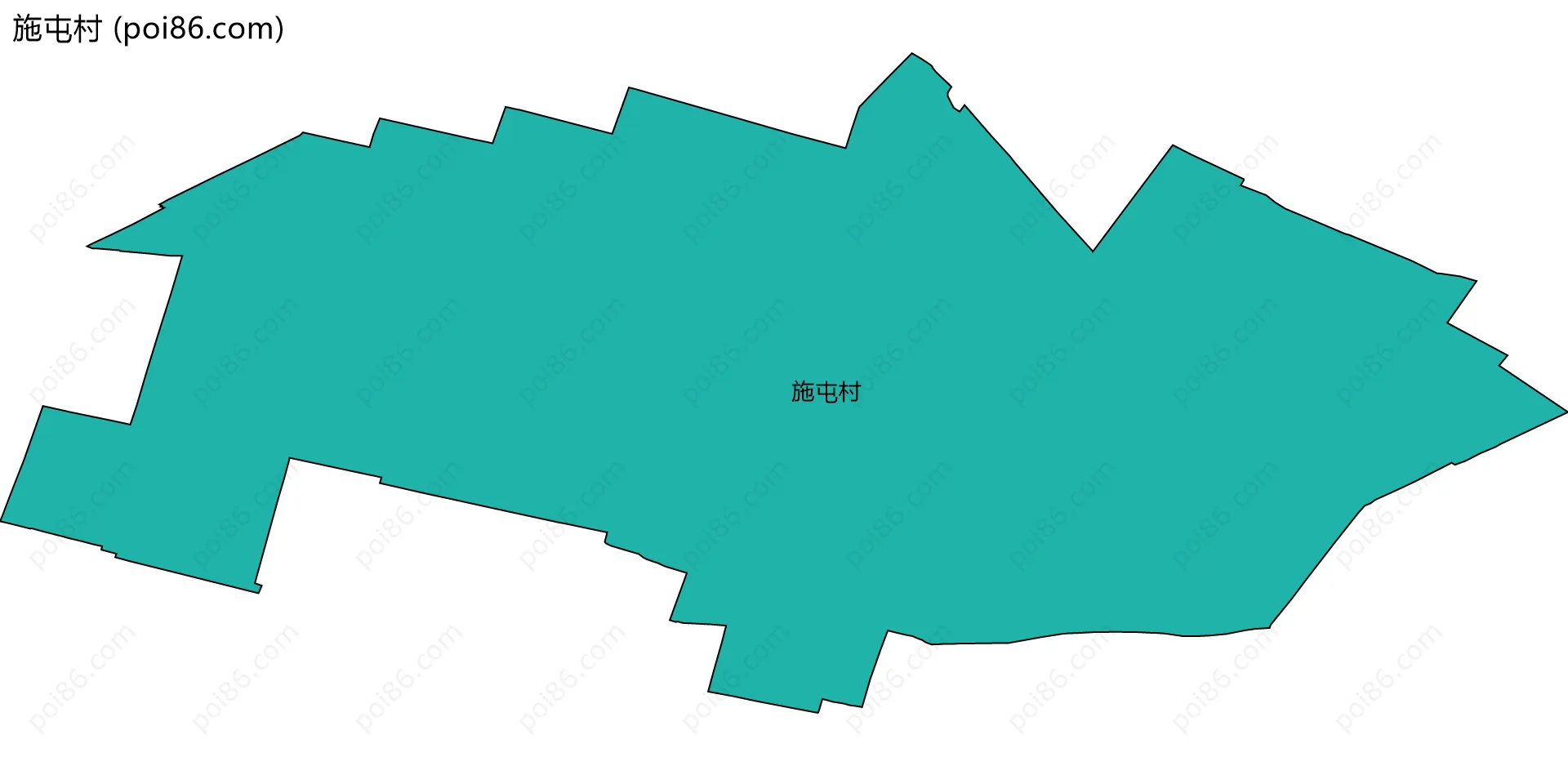 施屯村边界地图