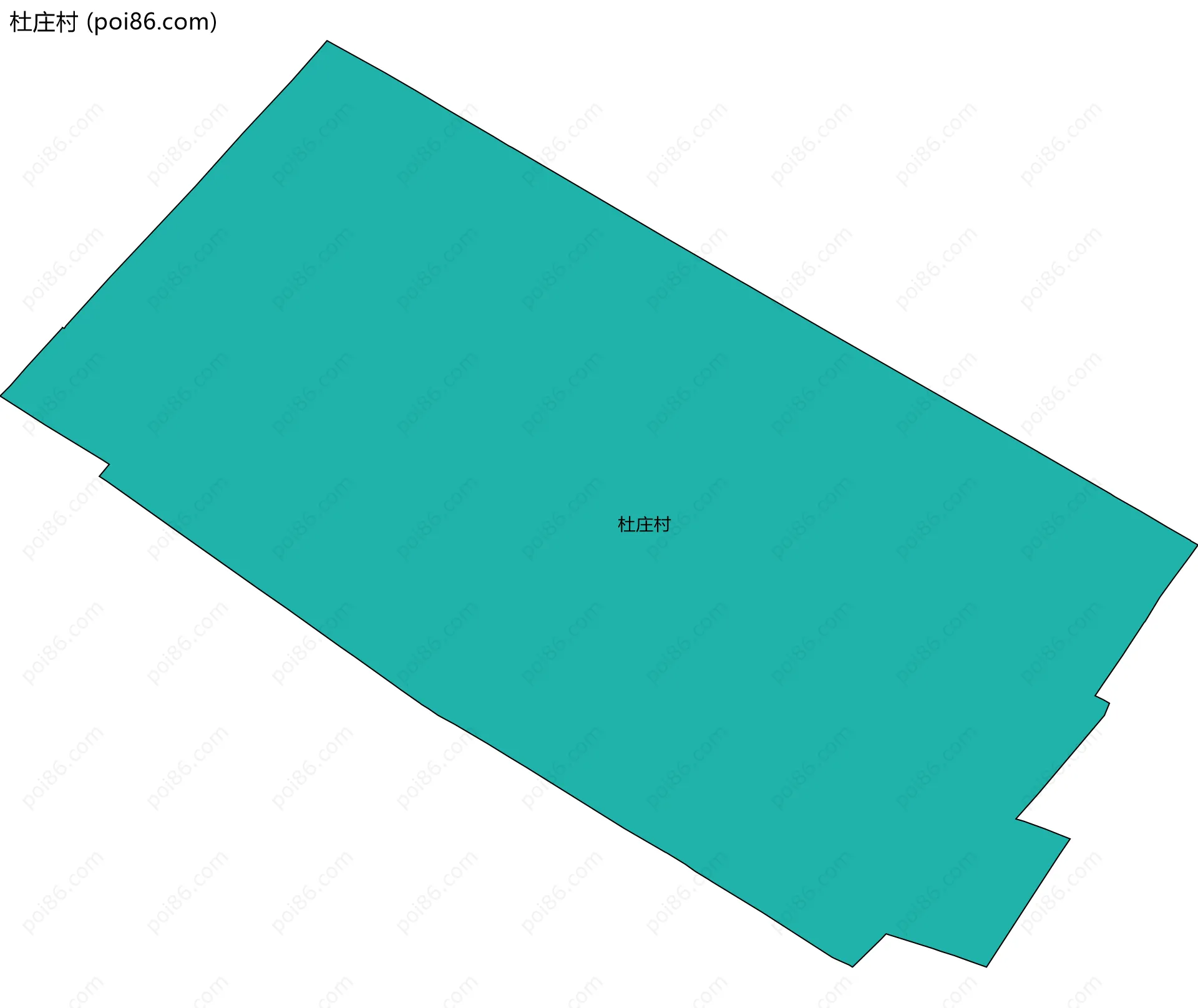 杜庄村边界地图