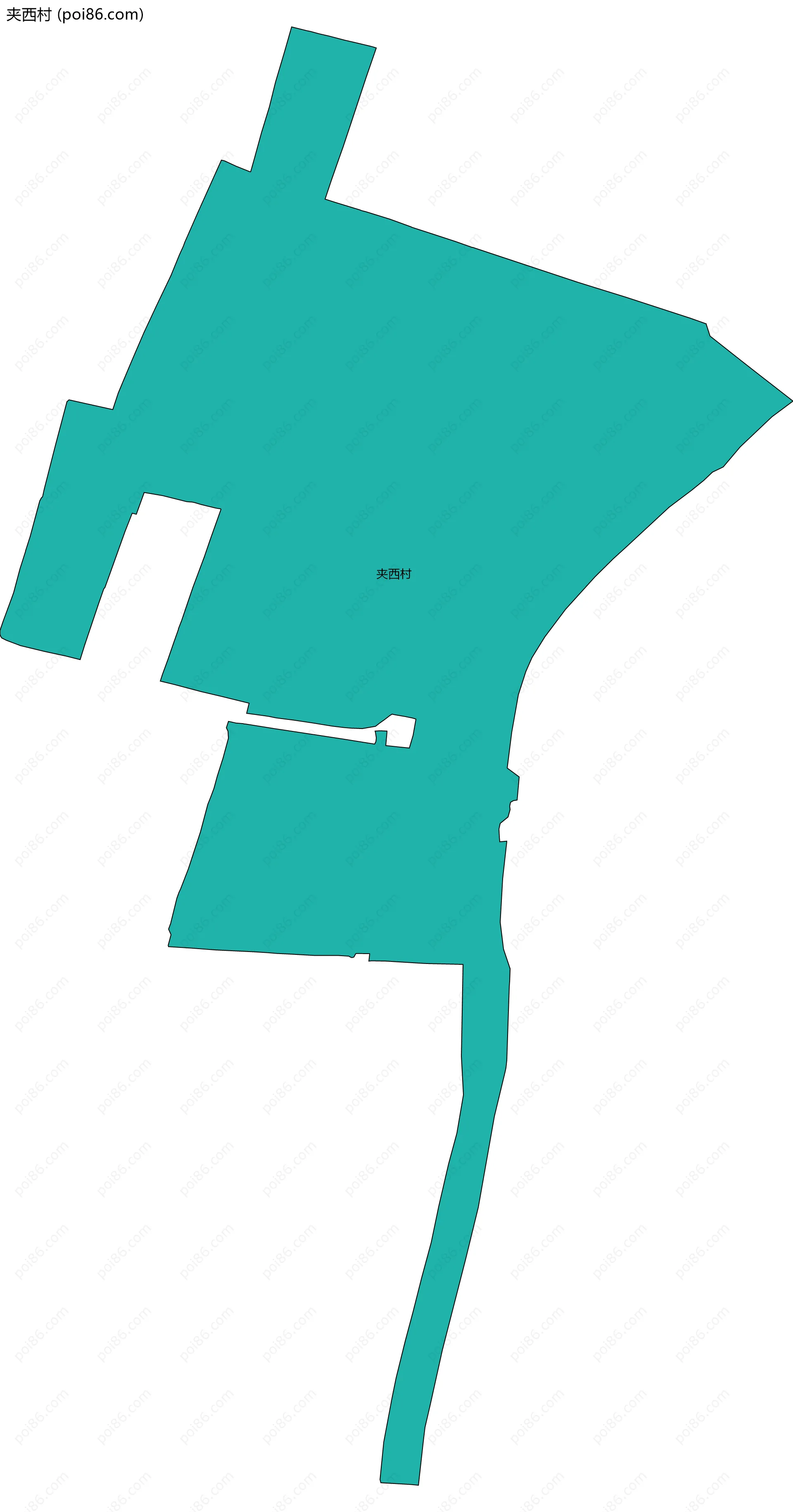 夹西村边界地图