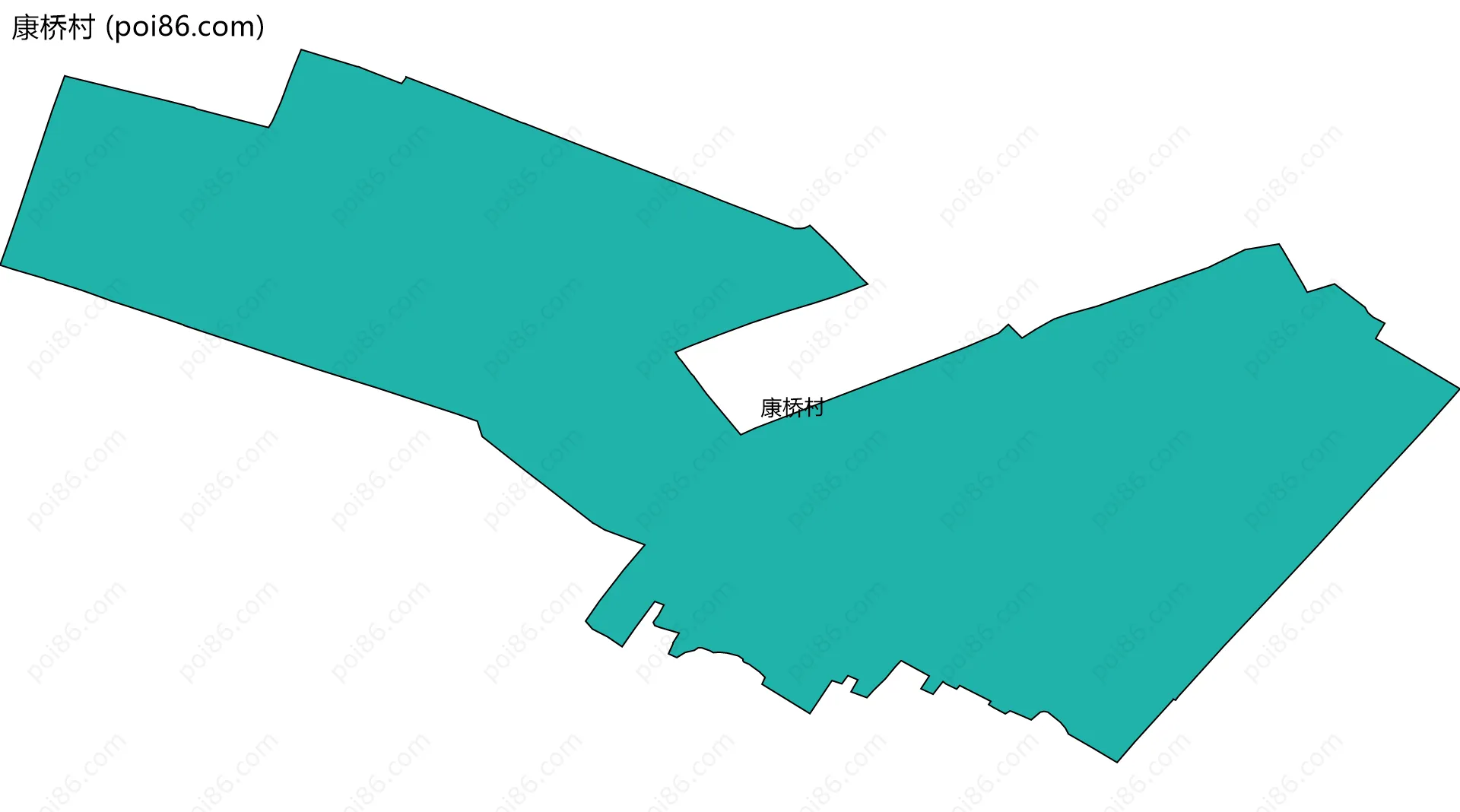 康桥村边界地图