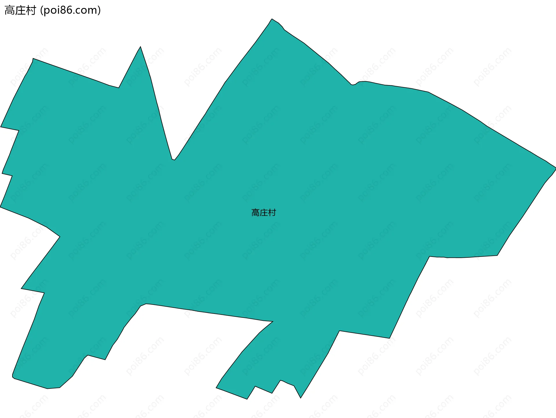 高庄村边界地图