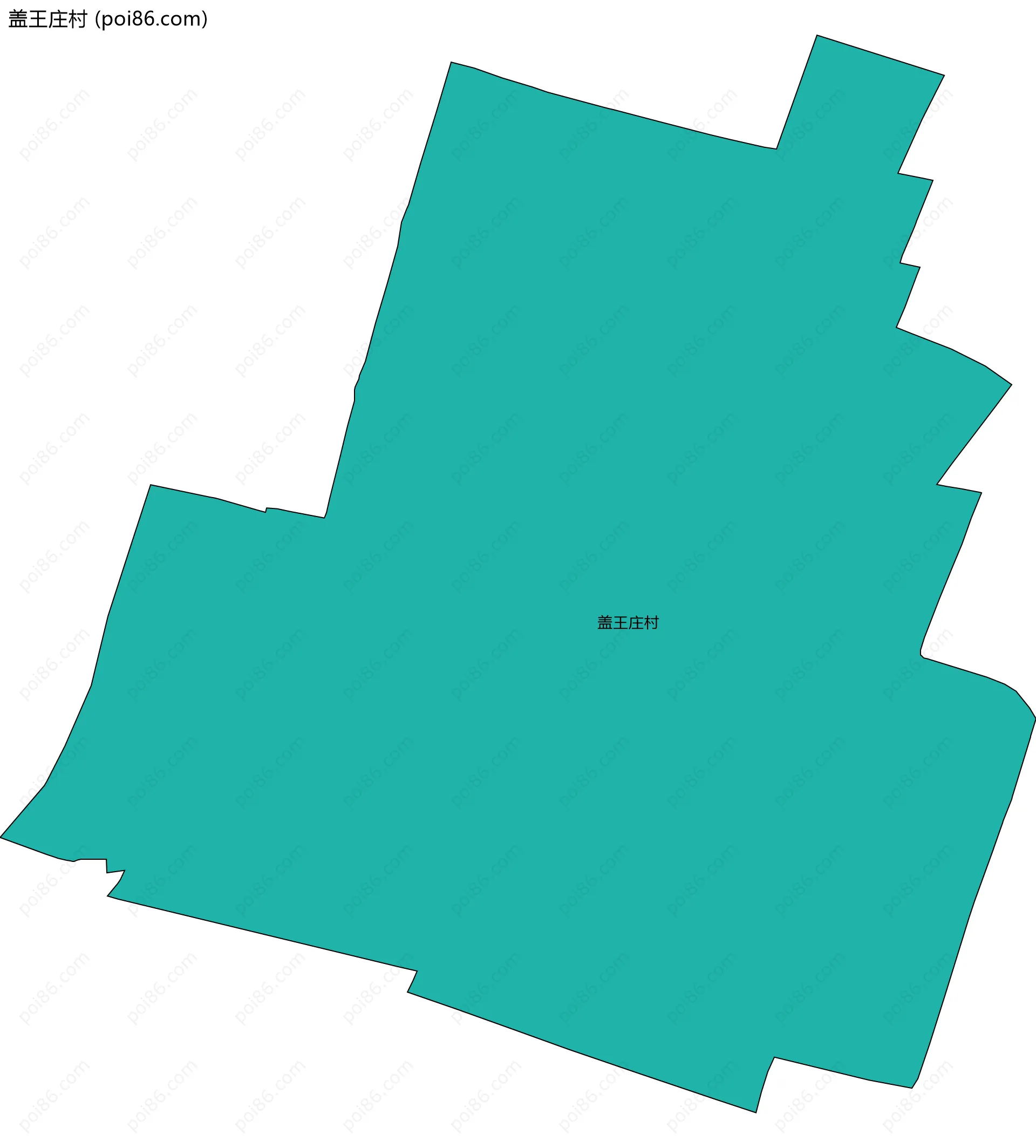 盖王庄村边界地图