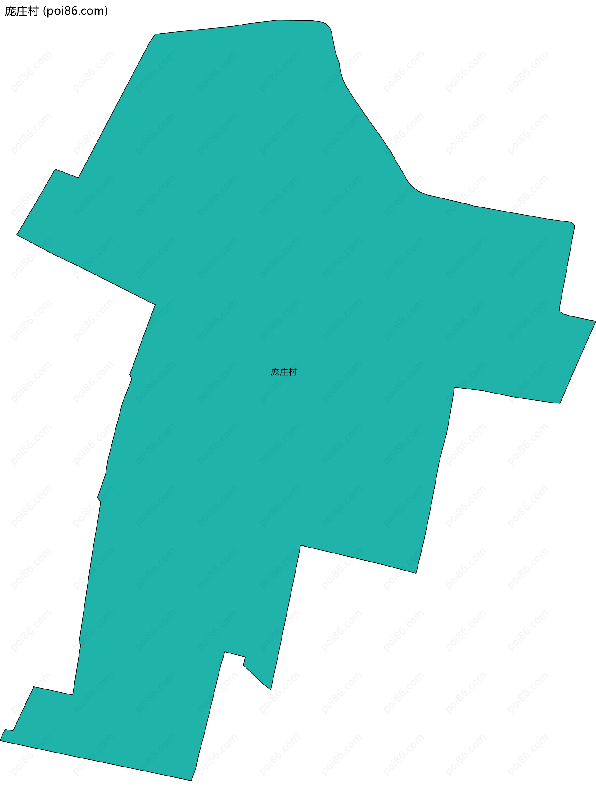 庞庄村边界地图