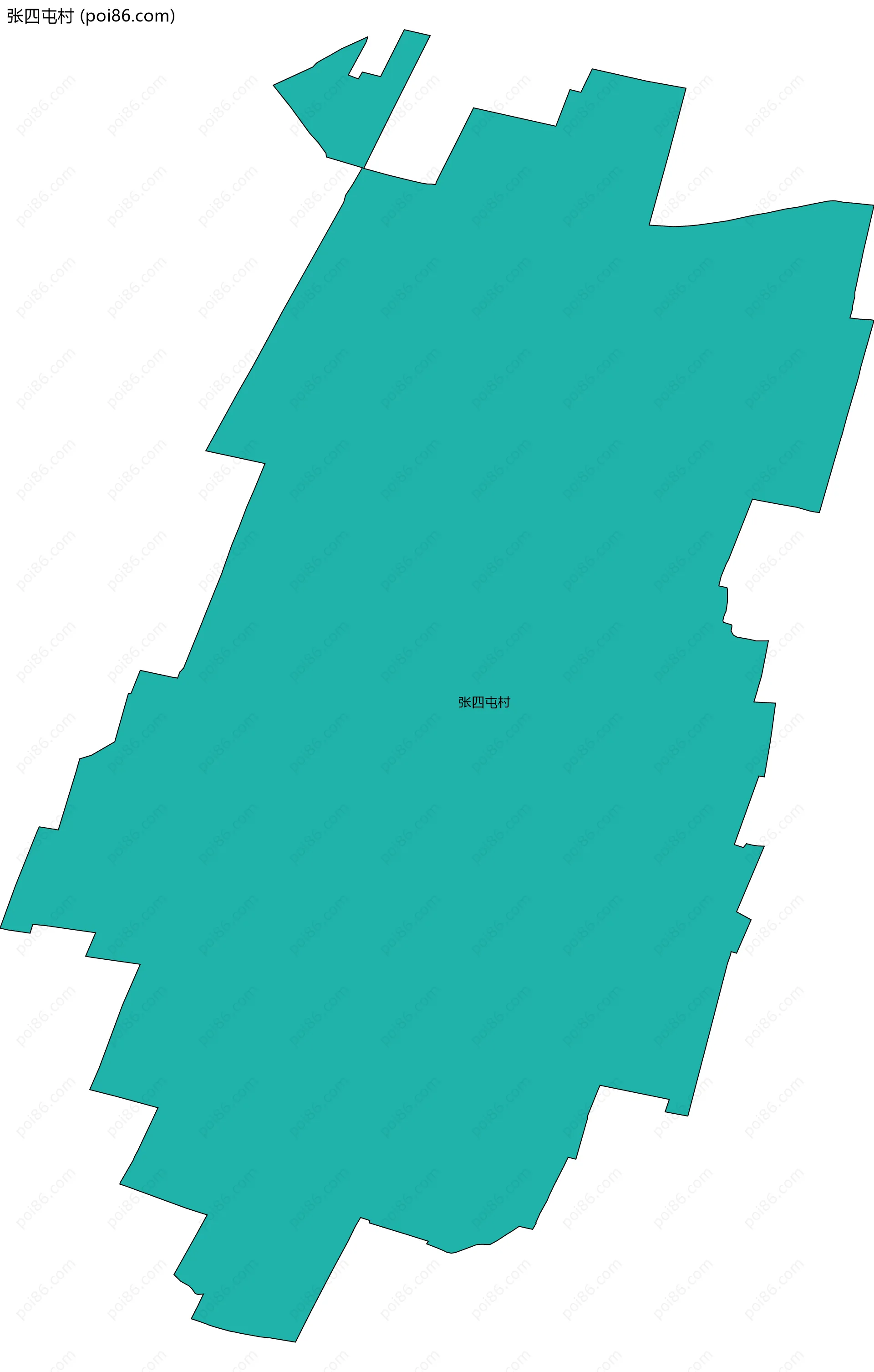 张四屯村边界地图