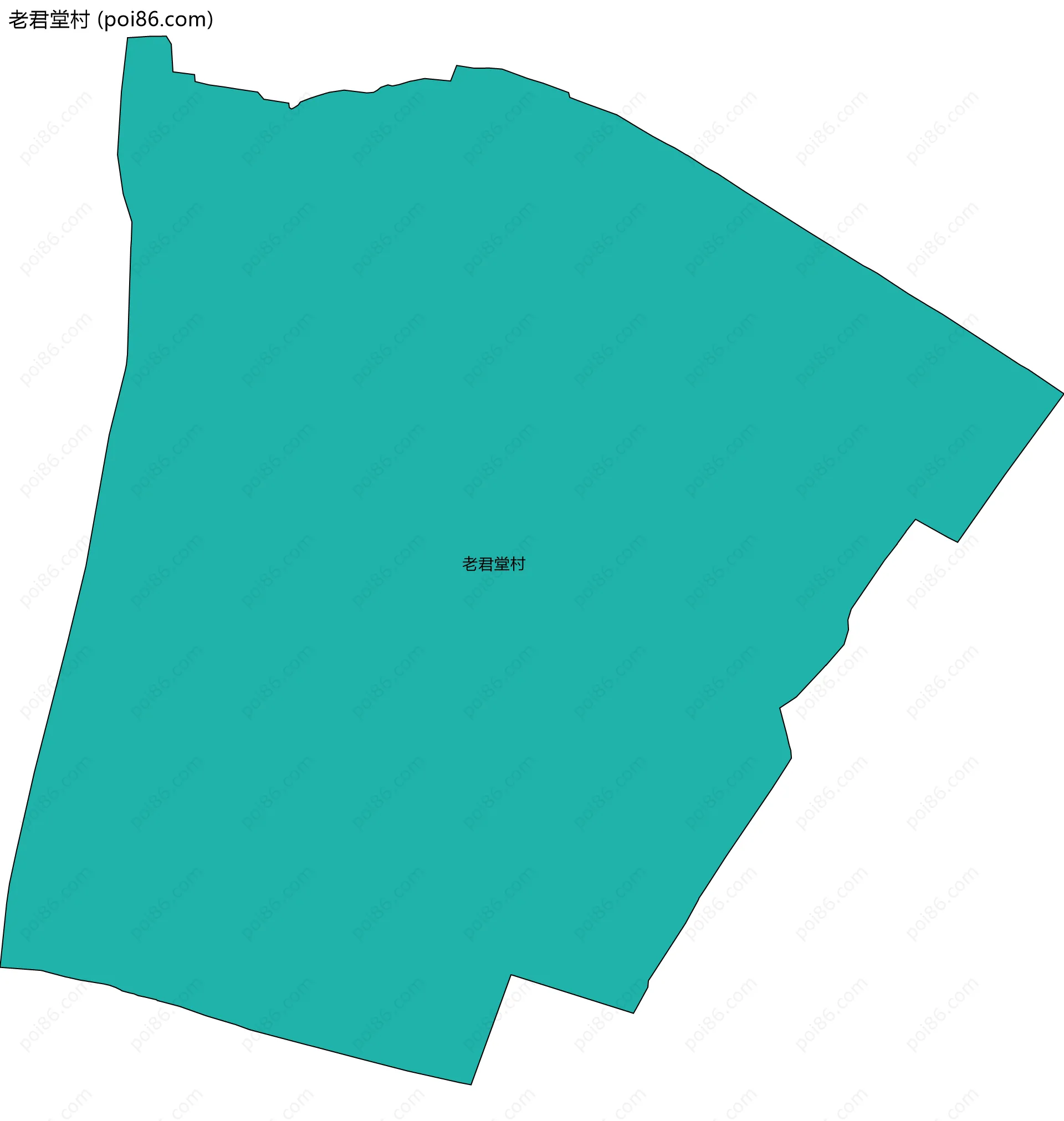 老君堂村边界地图