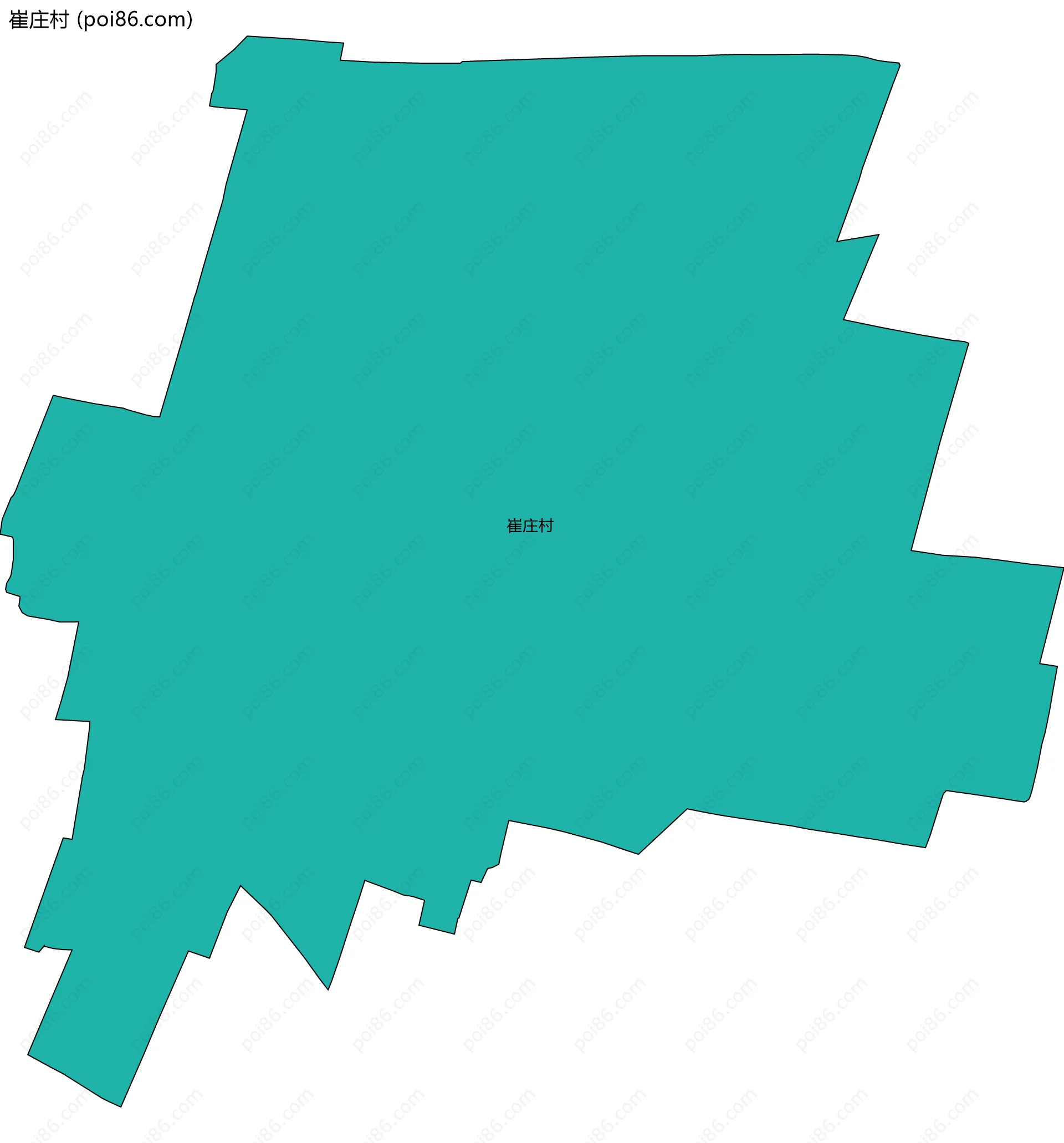 崔庄村边界地图