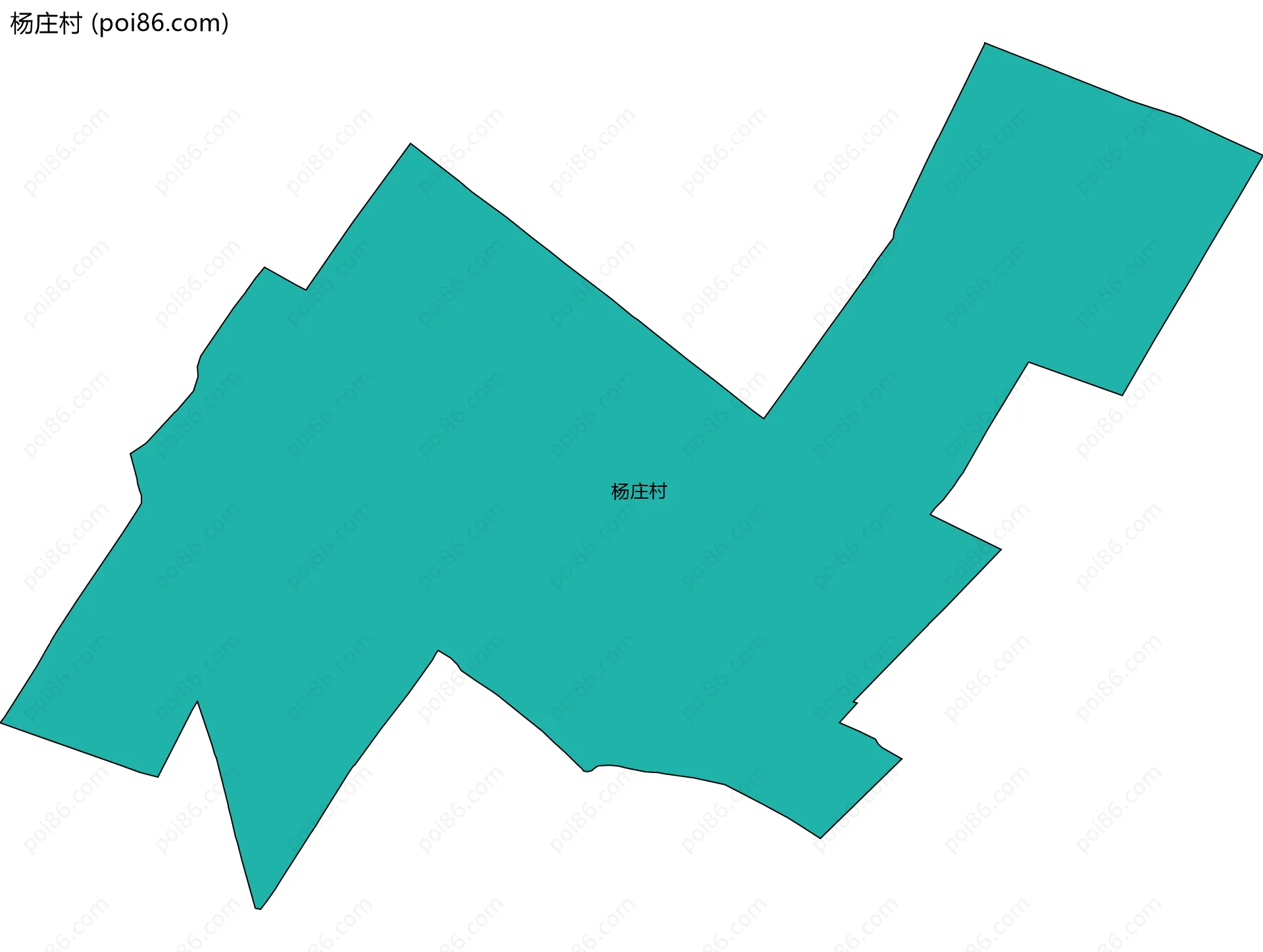 杨庄村边界地图